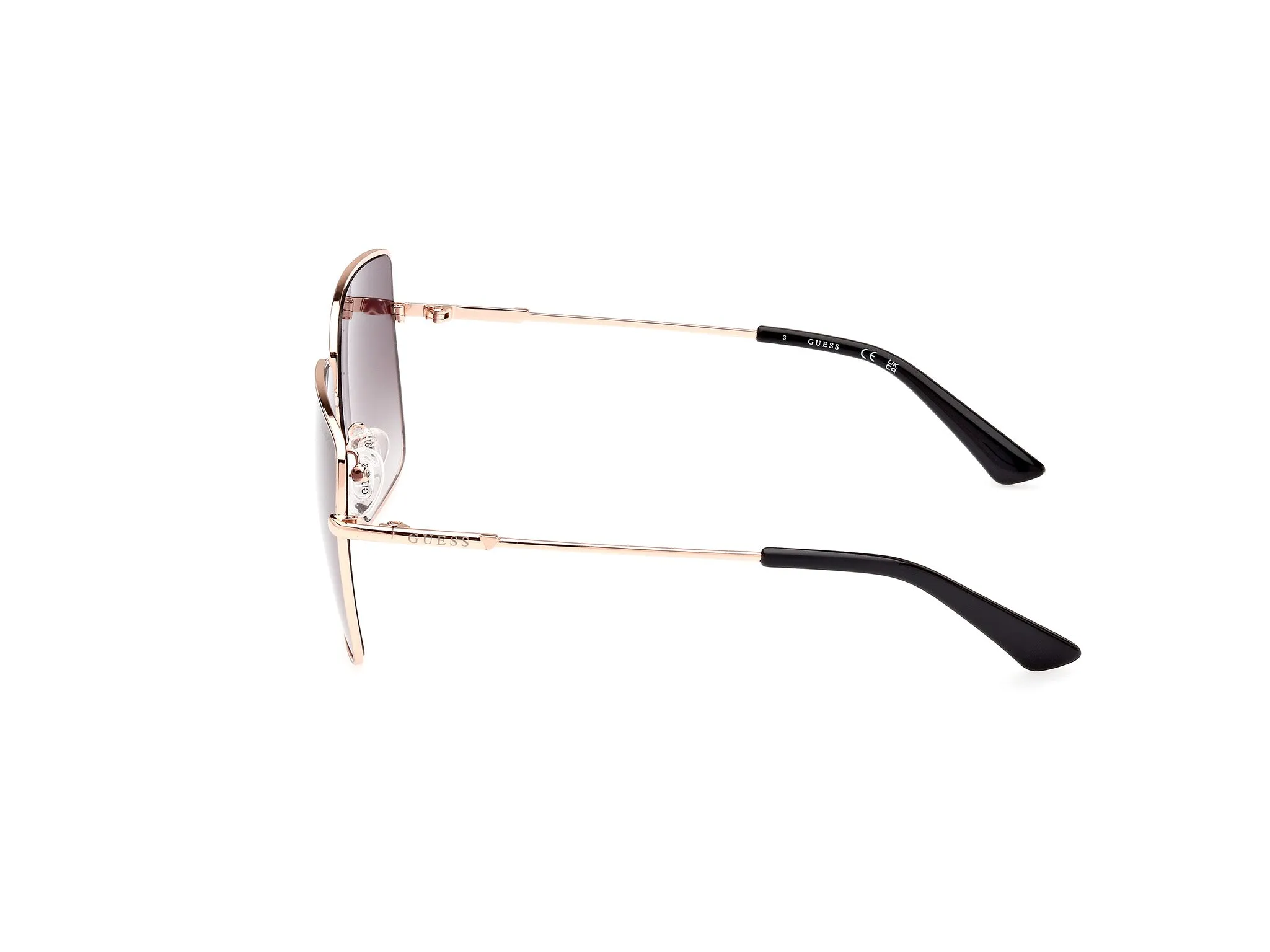 Guess GU7866 28P Occhiali da sole Metallo Oro Verde Squadrata Normale Sfumato - immagine 3