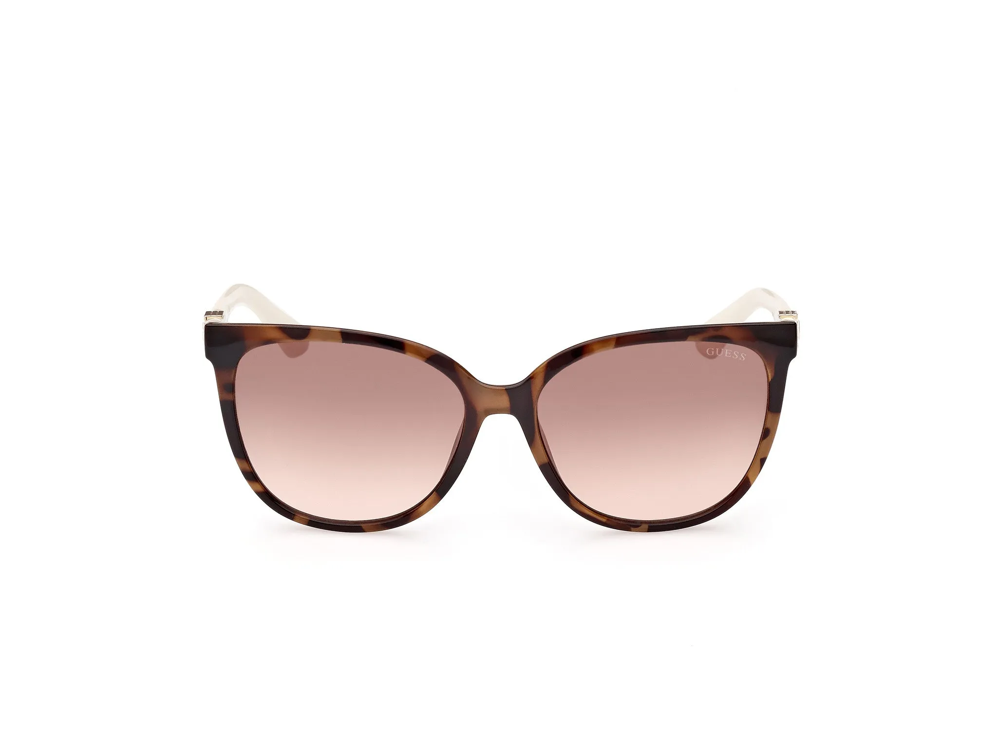 Guess GU7864 53F Occhiali da sole Iniettato Havana Marrone Rotonda Normale Sfumato - immagine 2