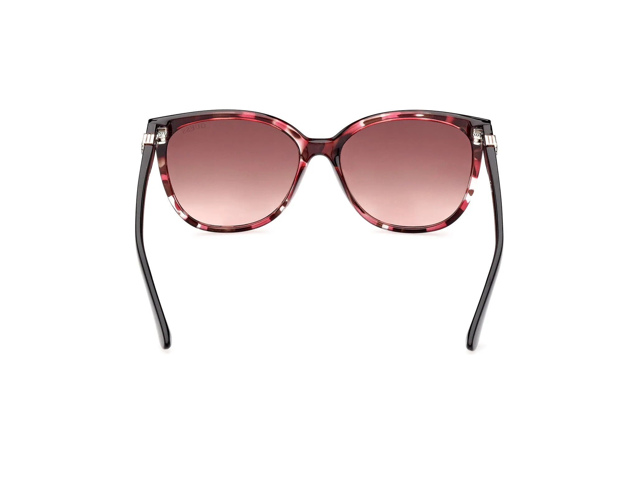 Guess GU7864 55T Occhiali da sole Iniettato Havana Bordeaux Rotonda Normale Sfumato - immagine 4