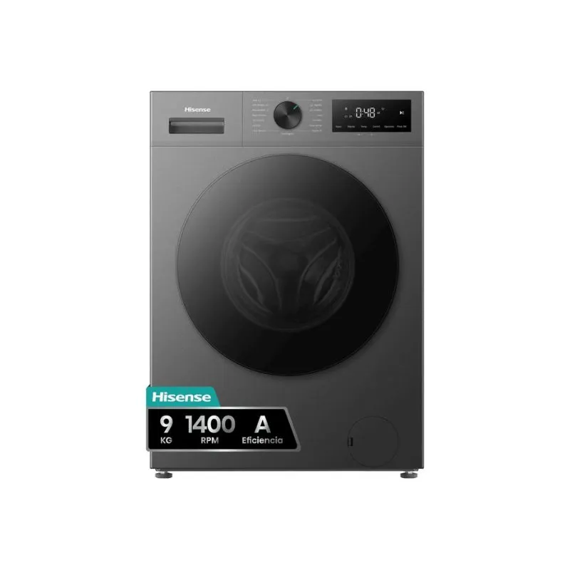 Lavatrice Hisense WF1I9042BTP2 9Kg 1400rpm A Nera Inverter Vapore - immagine 1