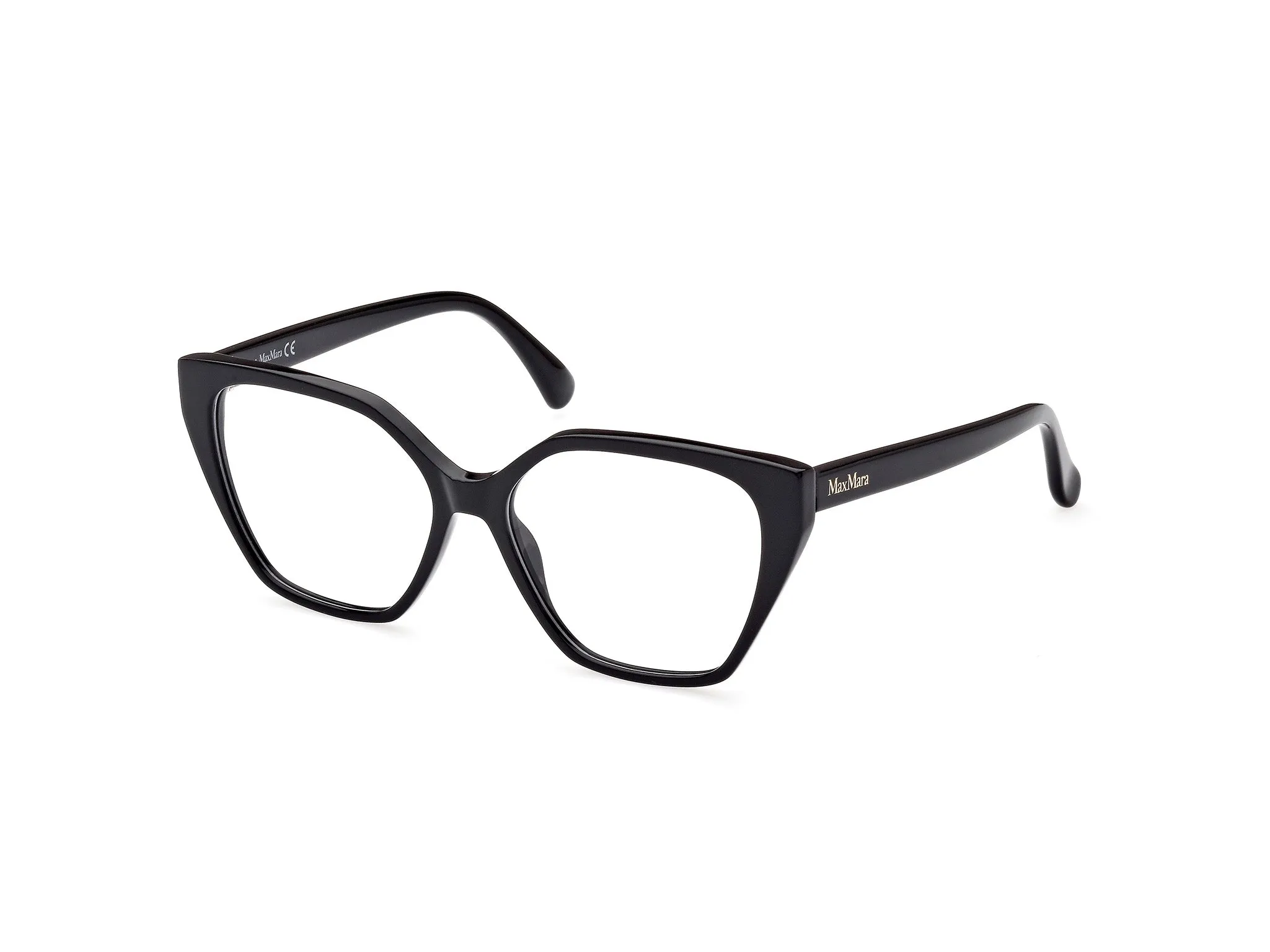 Max Mara MM5085 1 Montature da vista Acetato Nero Geometrica Normale - immagine 1