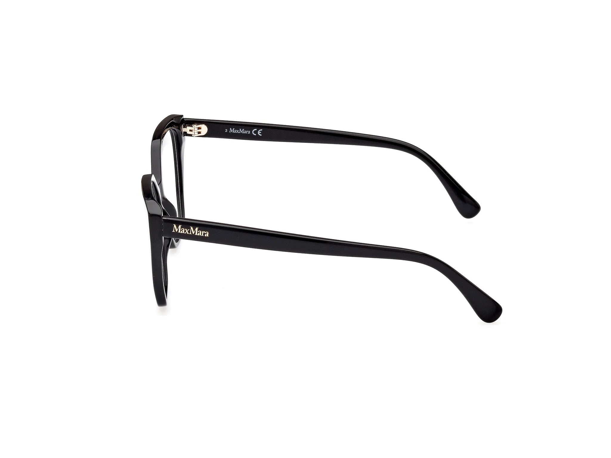 Max Mara MM5085 1 Montature da vista Acetato Nero Geometrica Normale - immagine 3