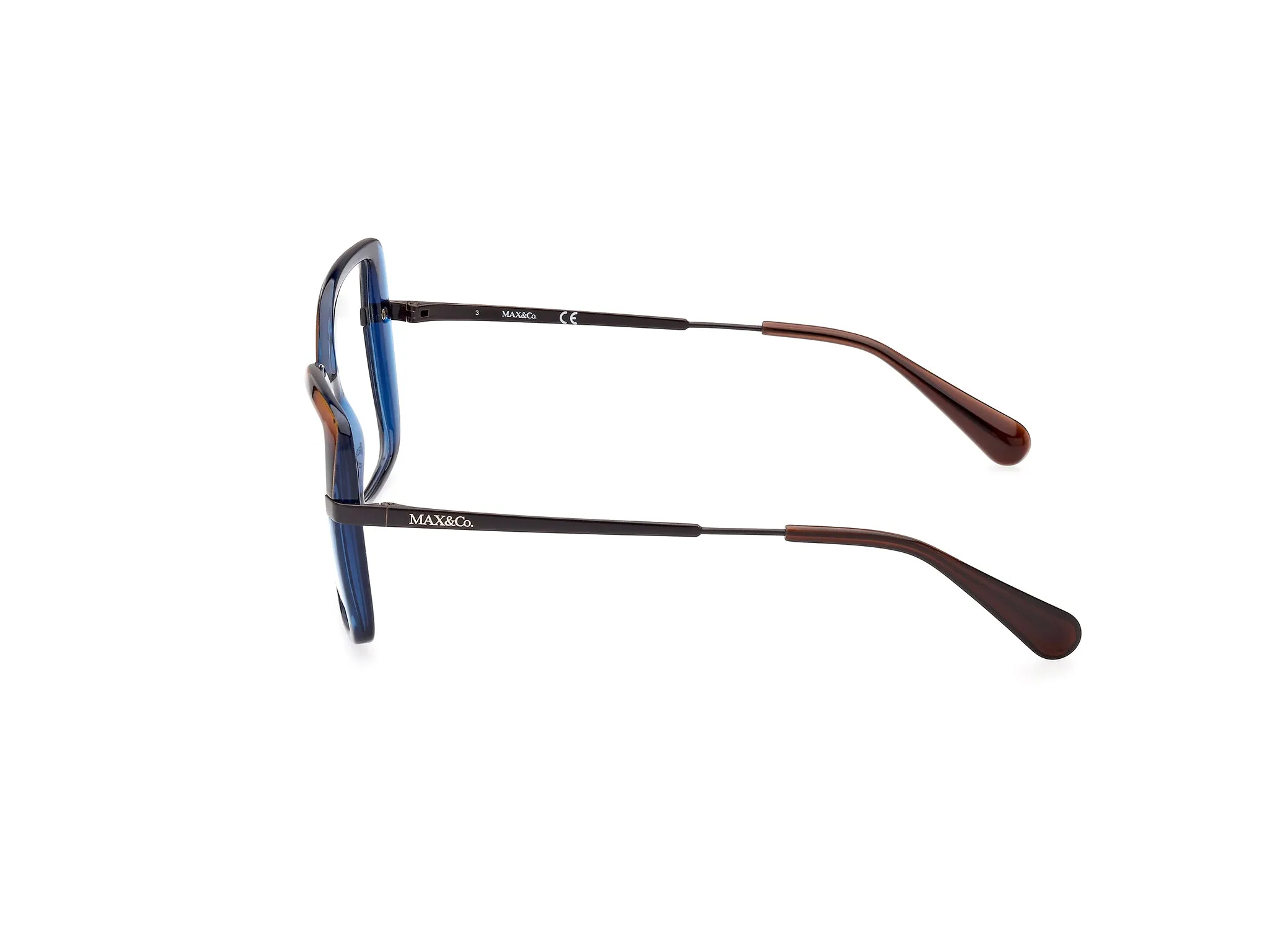 MAX&Co MO5078 56 Montature da vista Iniettato Havana Farfalla Normale - immagine 3