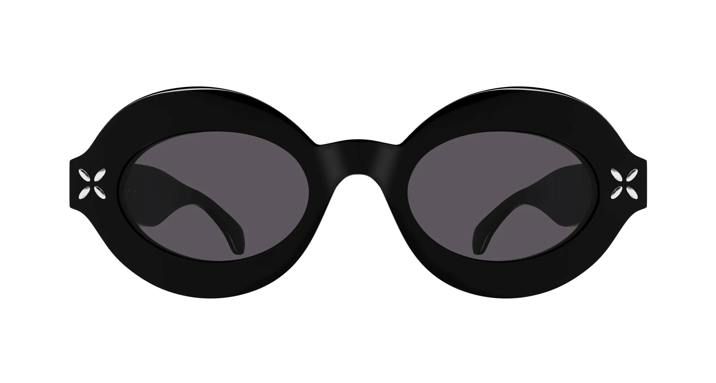 AZZEDINE ALAÏA AA0059S 001 Occhiali da sole Acetato Nero Grigio Rotonda - immagine 2