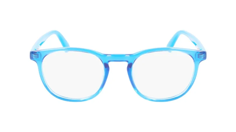 Calvin Klein Junior Calvin Klein CKJ22301 410 Montature da vista bambino Bio-iniettato Azzurro Geometrica Normale - immagine 2