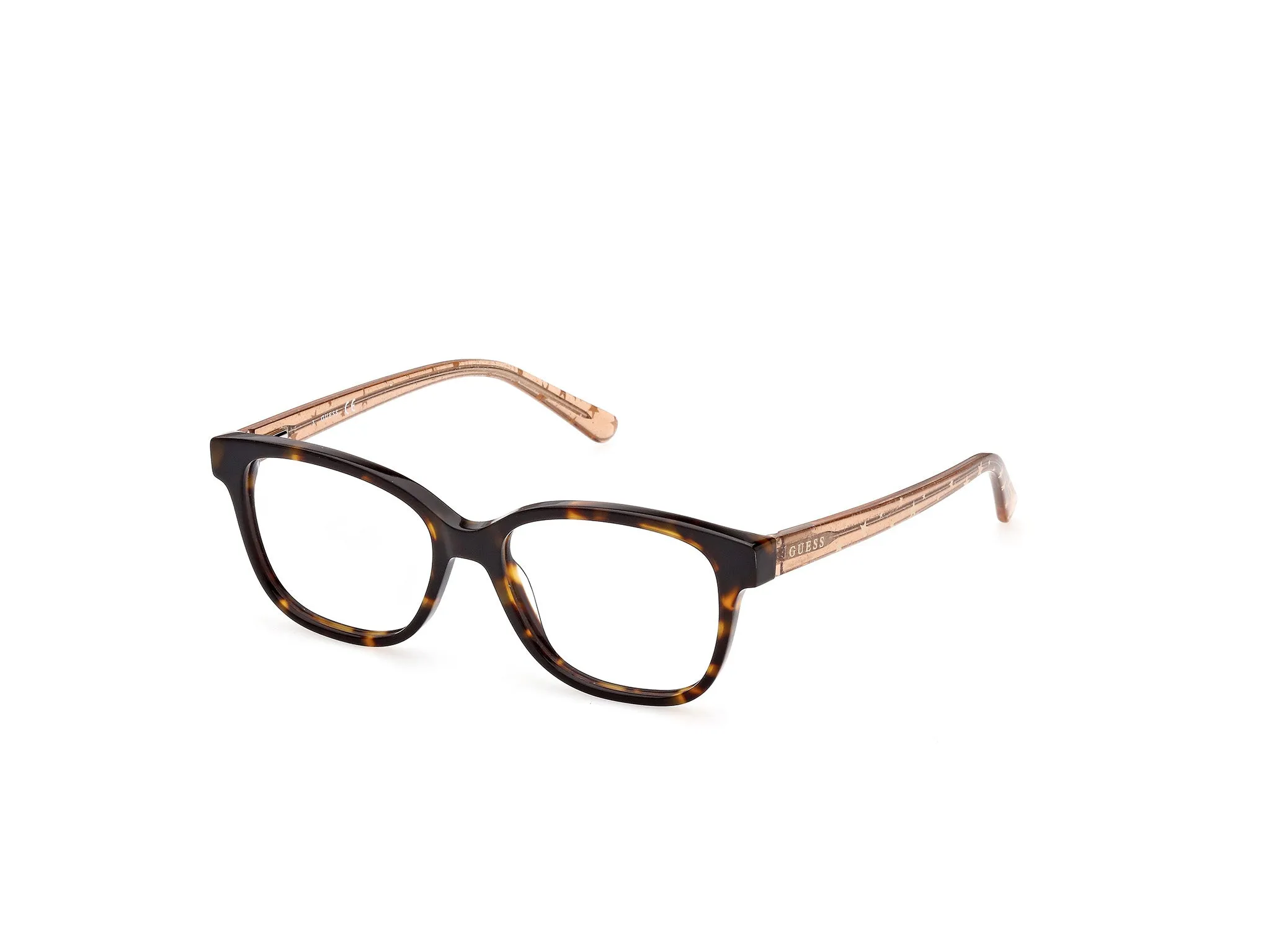 Guess GU9225 52 Montature da vista Acetato Havana Squadrata Normale - immagine 1