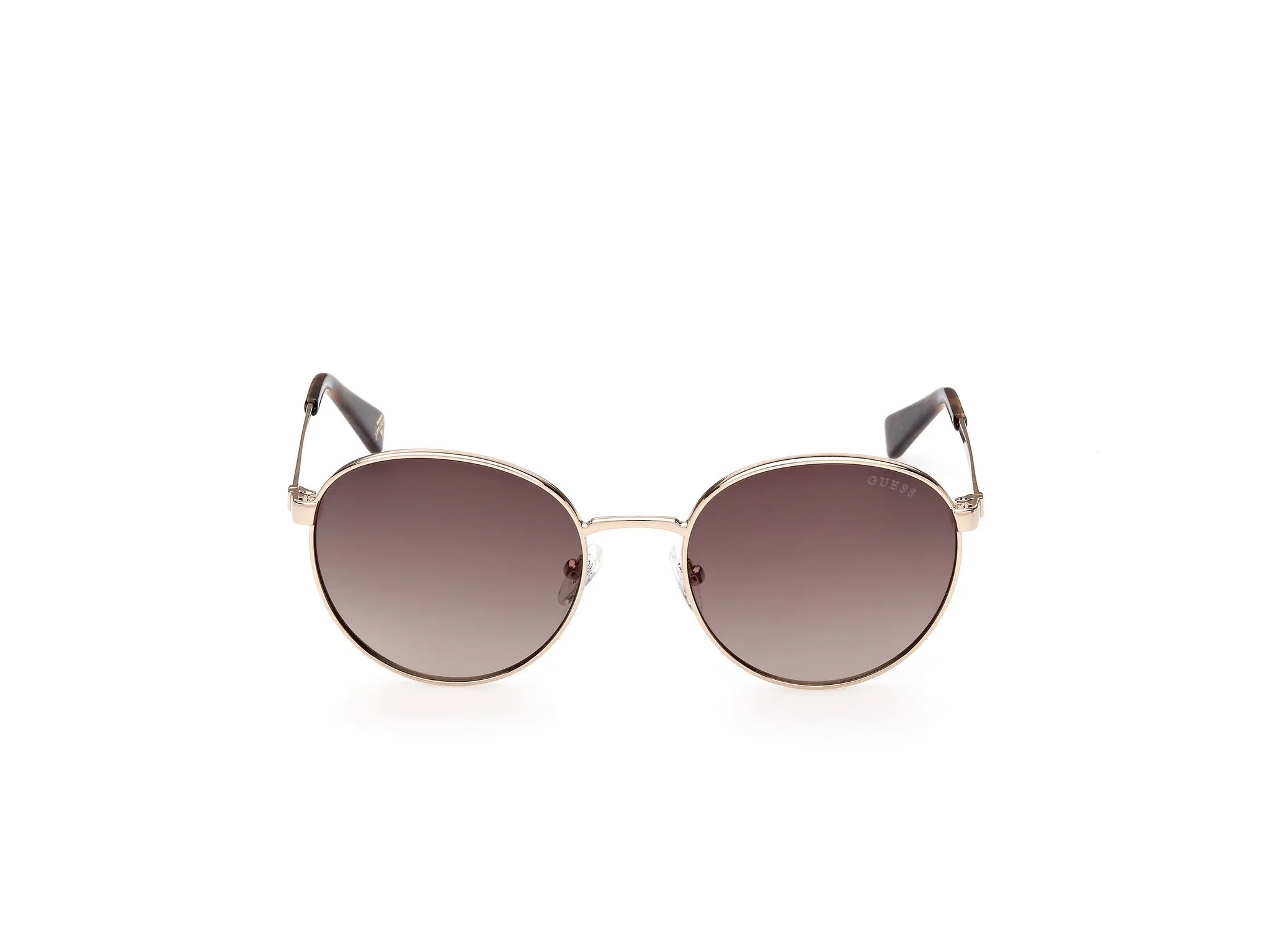 Guess GU5214 32F Occhiali da sole Metallo Oro Marrone Rotonda Normale Sfumato - immagine 2