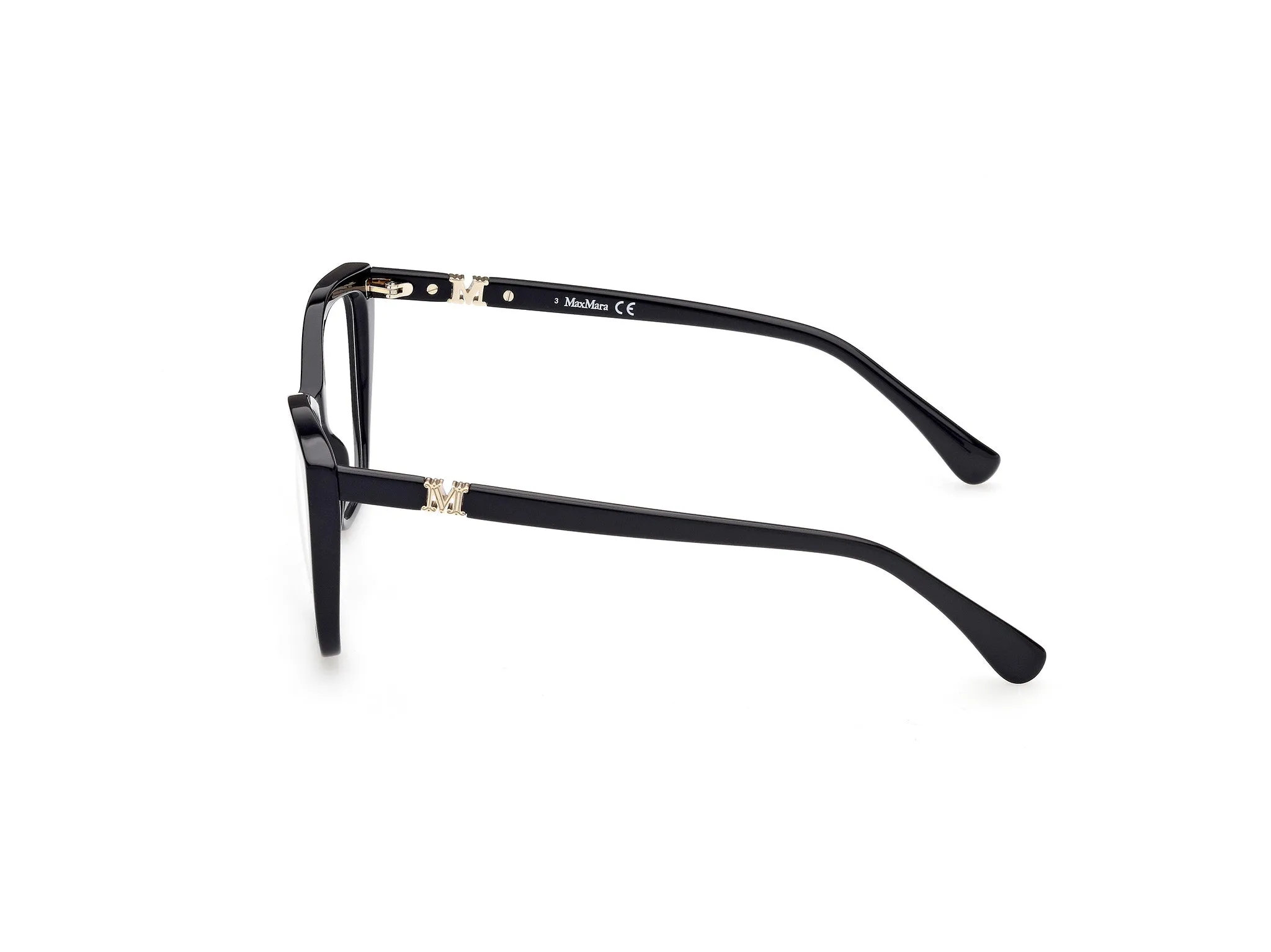 Max Mara MM5036 1 Montature da vista Acetato Nero Squadrata Normale - immagine 4