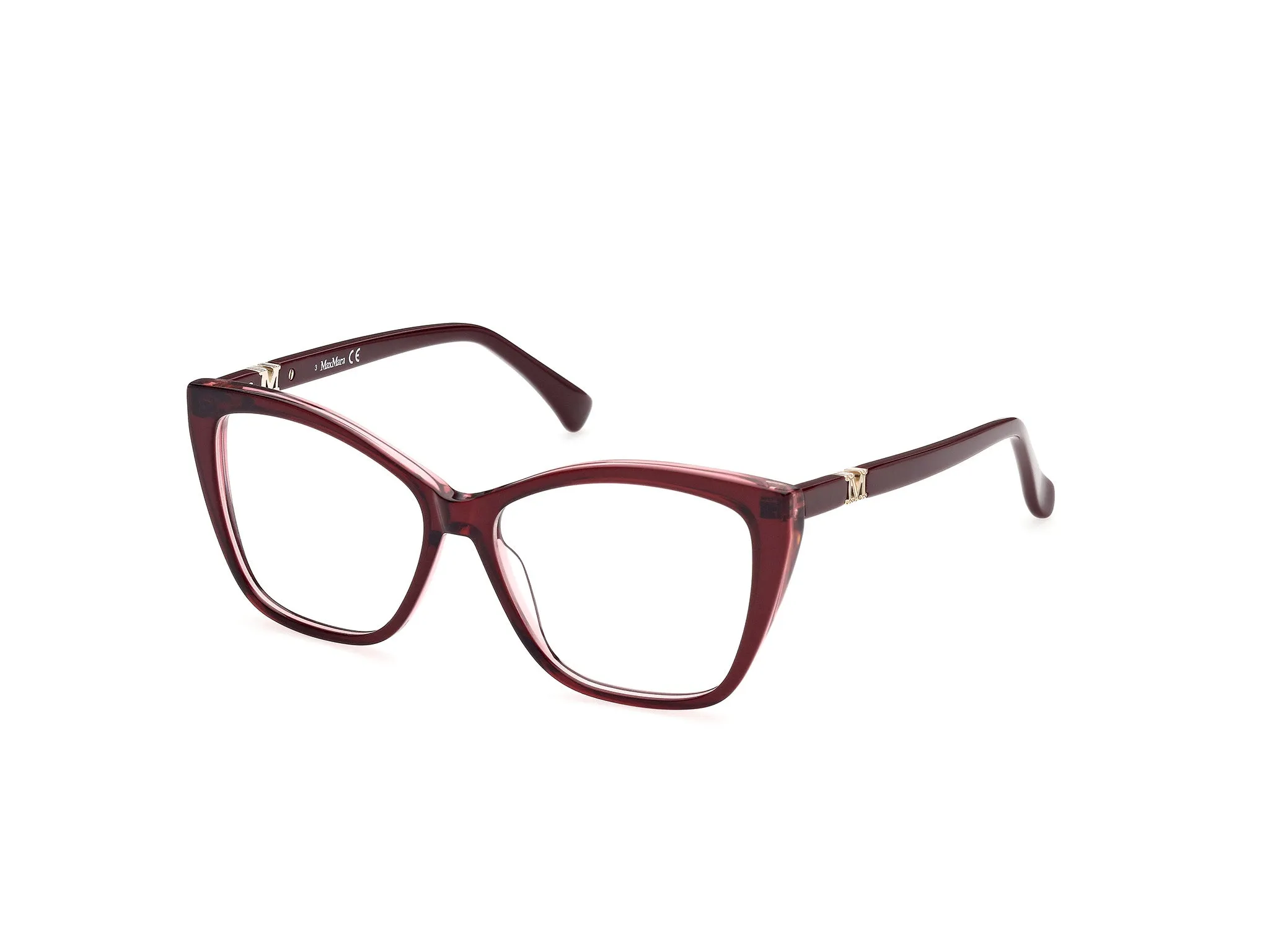 Max Mara MM5036 66 Montature da vista Acetato Rosso Squadrata Normale - immagine 1