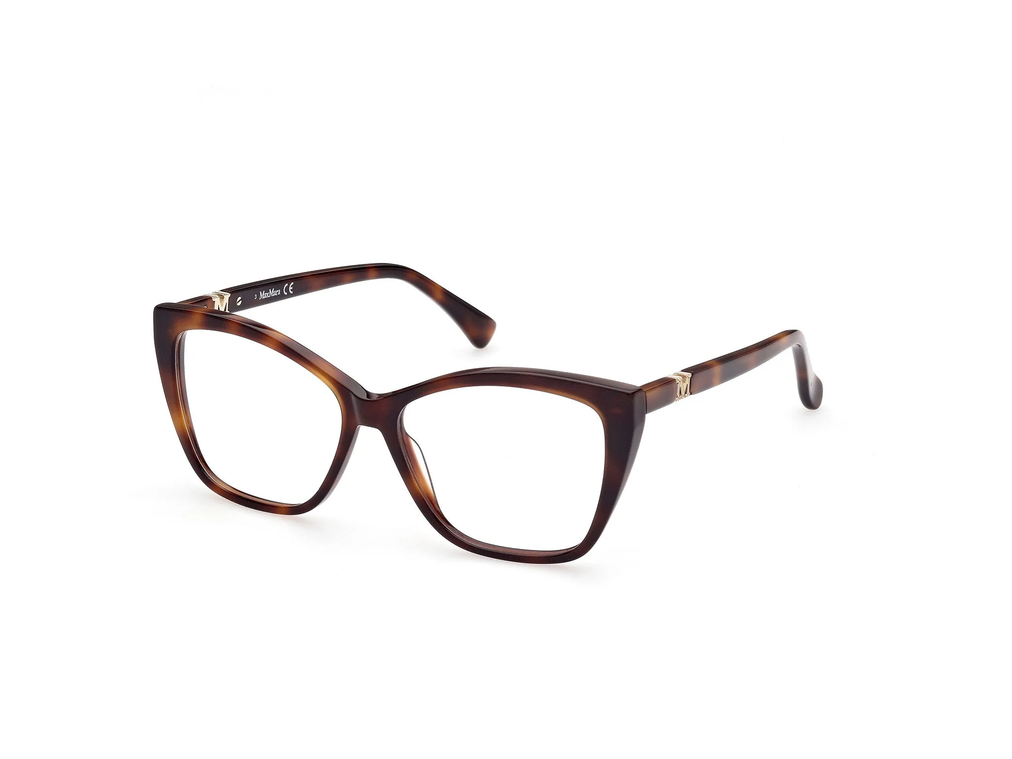 Max Mara MM5036 52 Montature da vista Acetato Havana Squadrata Normale - immagine 1