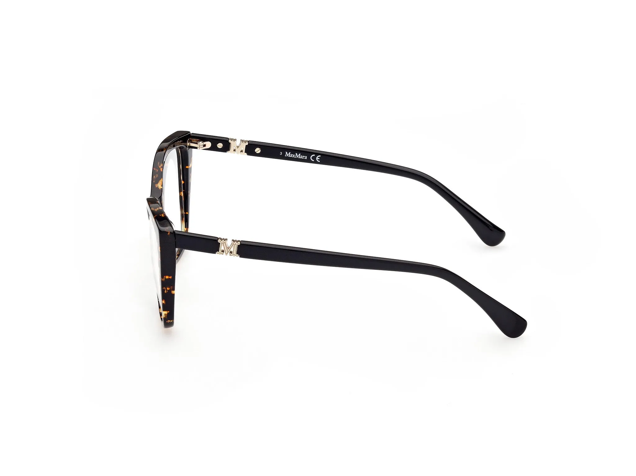 Max Mara MM5036 52 Montature da vista Acetato Havana Squadrata Normale - immagine 4