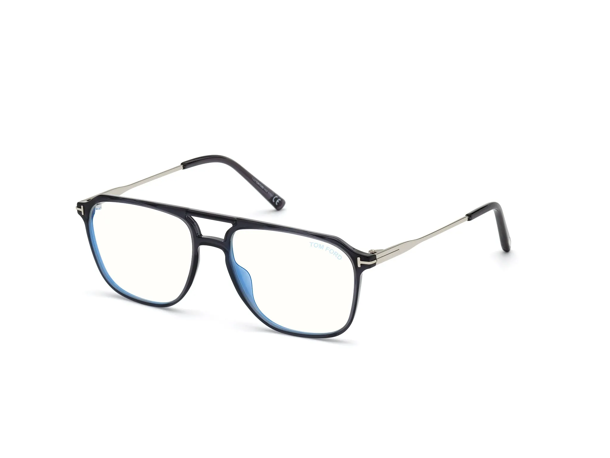 TOM FORD FT5665-B 20 Montature da vista Iniettato Grigio Squadrata Normale - immagine 1
