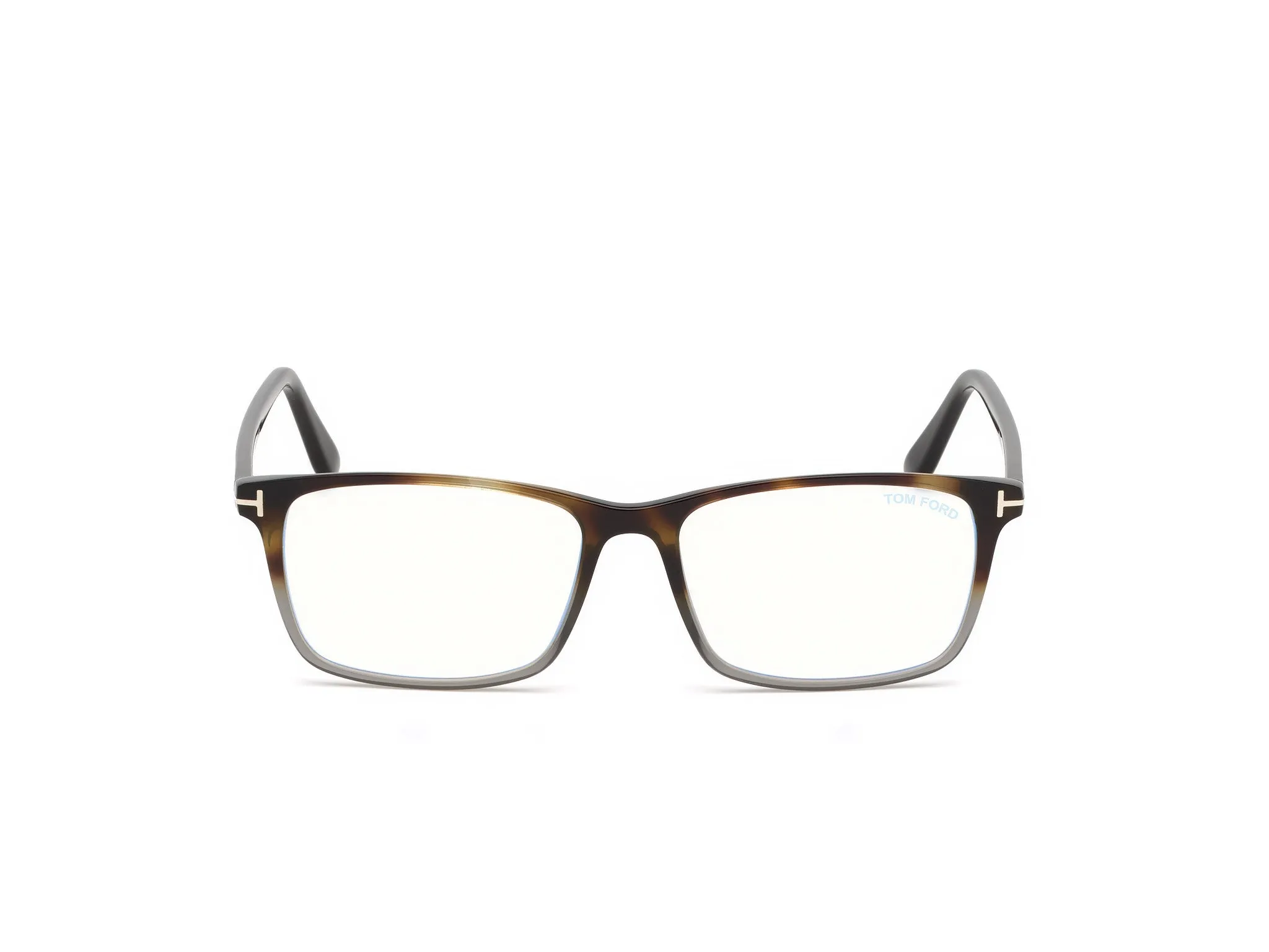 TOM FORD FT5584-B 56 Montature da vista Acetato Havana Geometrica Normale - immagine 2