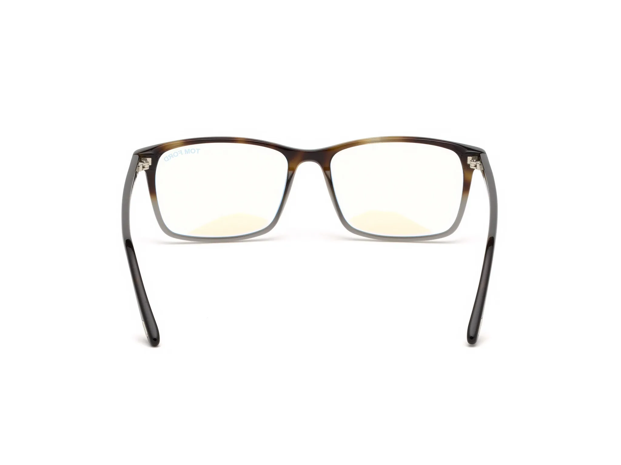 TOM FORD FT5584-B 56 Montature da vista Acetato Havana Squadrata Anti-luce blu - immagine 4