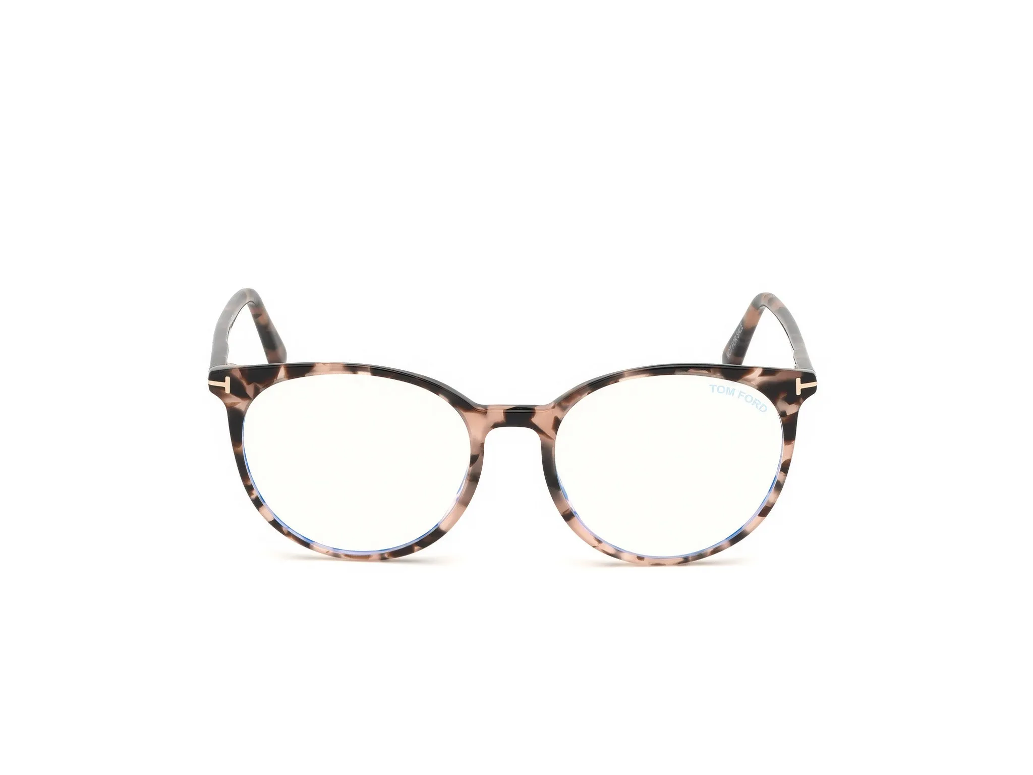TOM FORD FT5575-B 54 Montature da vista Acetato Havana Rotonda Normale - immagine 3