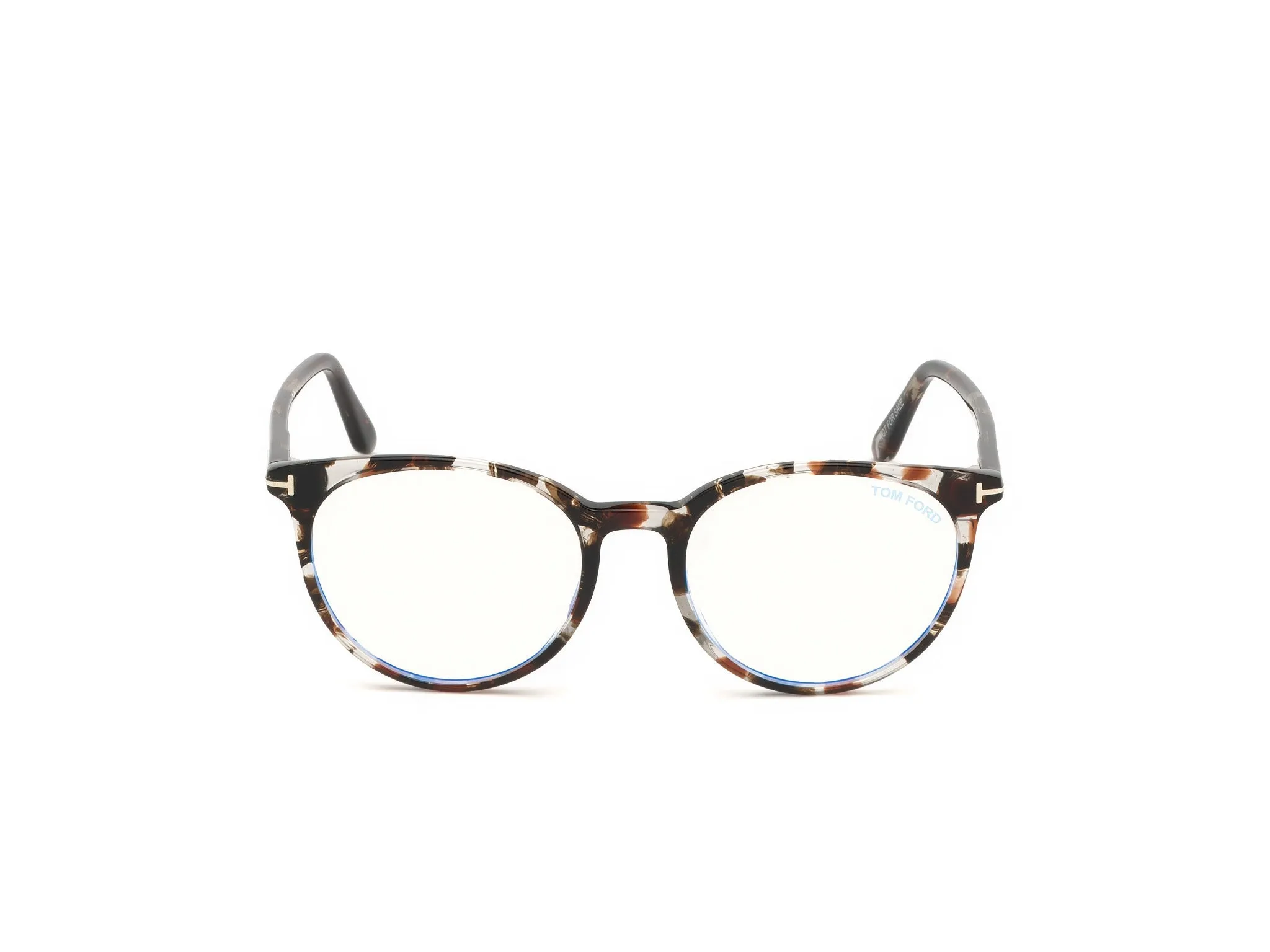 TOM FORD FT5575-B 55 Montature da vista Acetato Havana Rotonda Normale - immagine 3