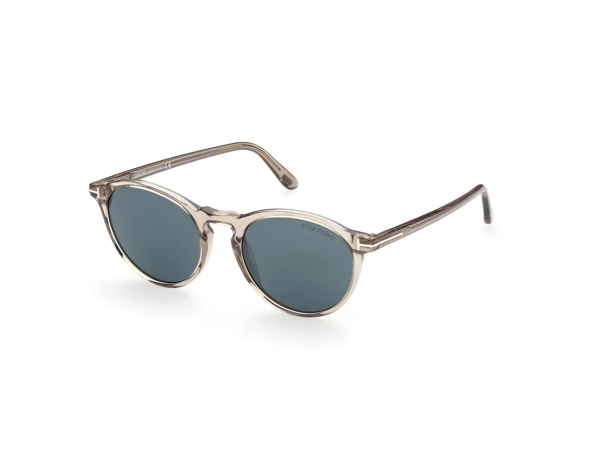 TOM FORD FT0904 AURELE 57V Occhiali da sole Acetato Beige Blu Rotonda Normale - immagine 1