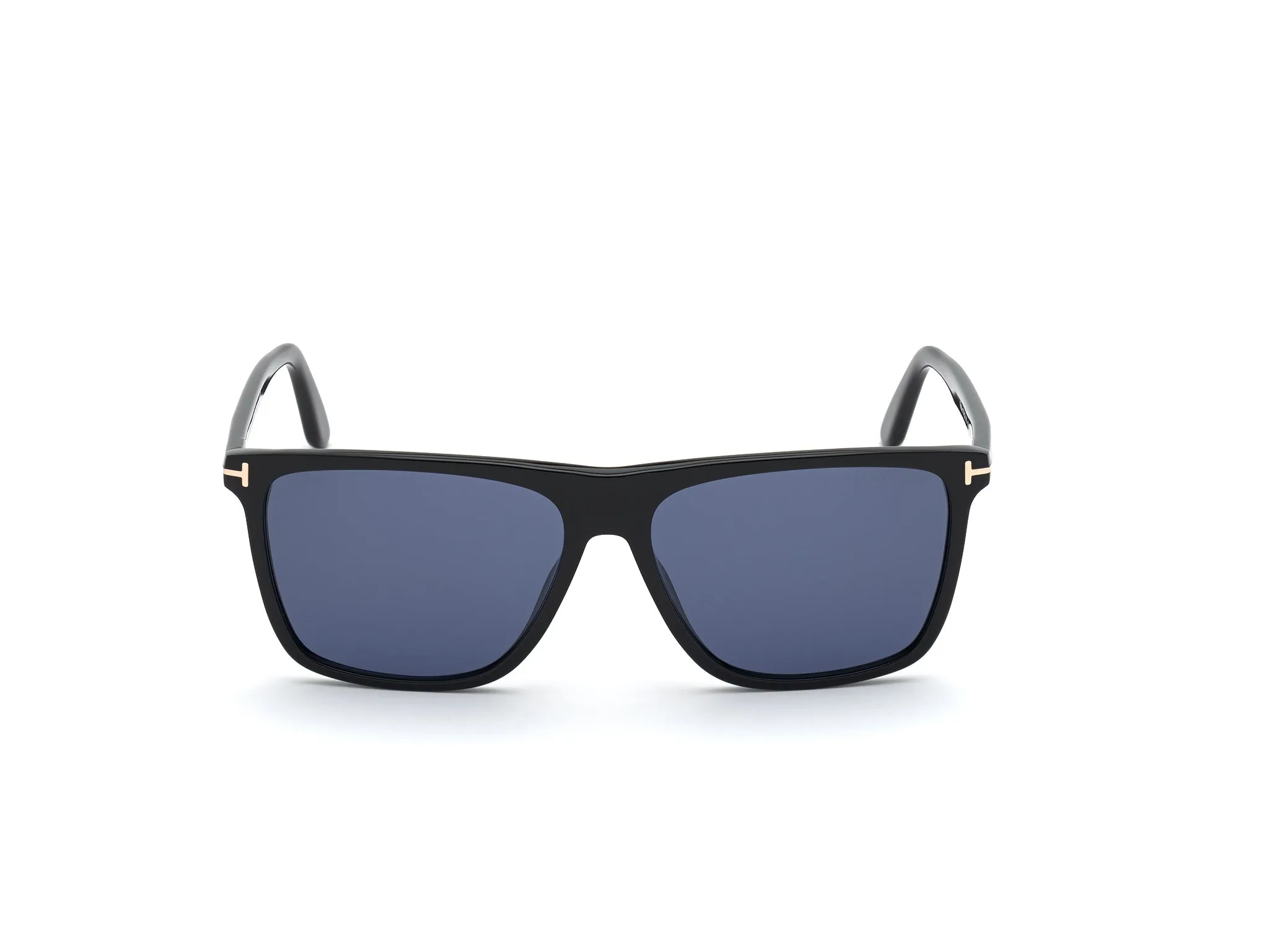 TOM FORD FT0832 Fletcher 01V Occhiali da sole Acetato Nero Blu Squadrata Normale - immagine 2