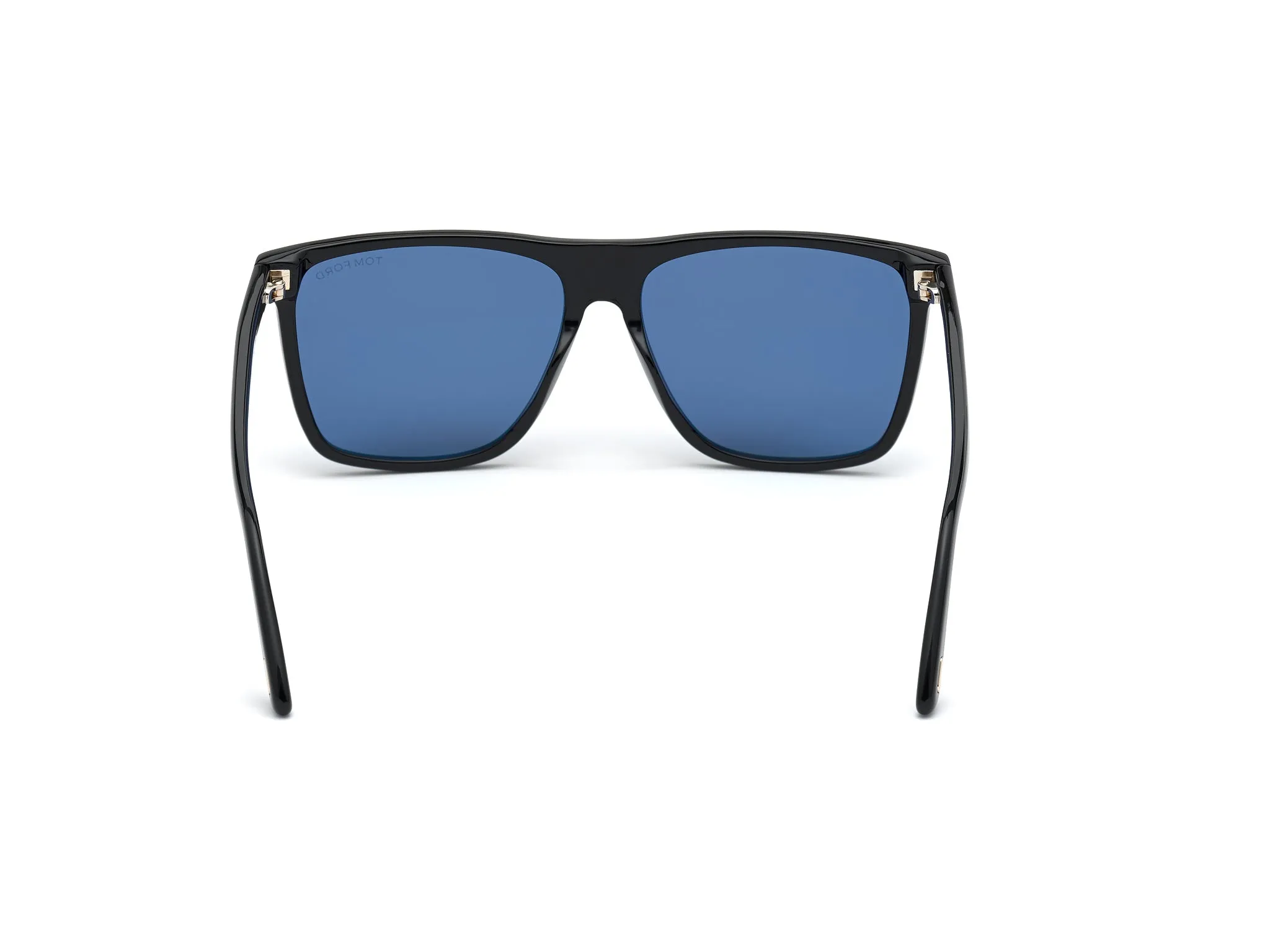 TOM FORD FT0832 Fletcher 01V Occhiali da sole Acetato Nero Blu Squadrata Normale - immagine 4