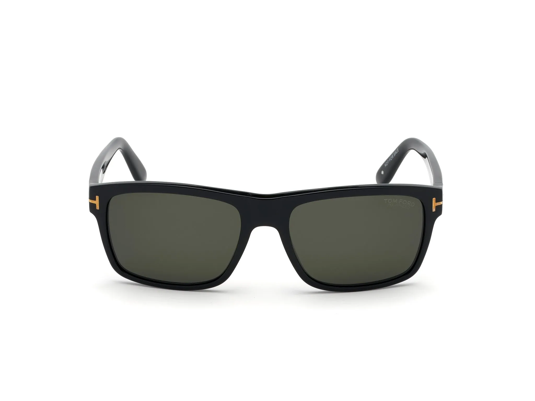 TOM FORD FT0678 AUGUST 01D Occhiali da sole Acetato Nero Fumo Geometrica Polarizzata - immagine 2