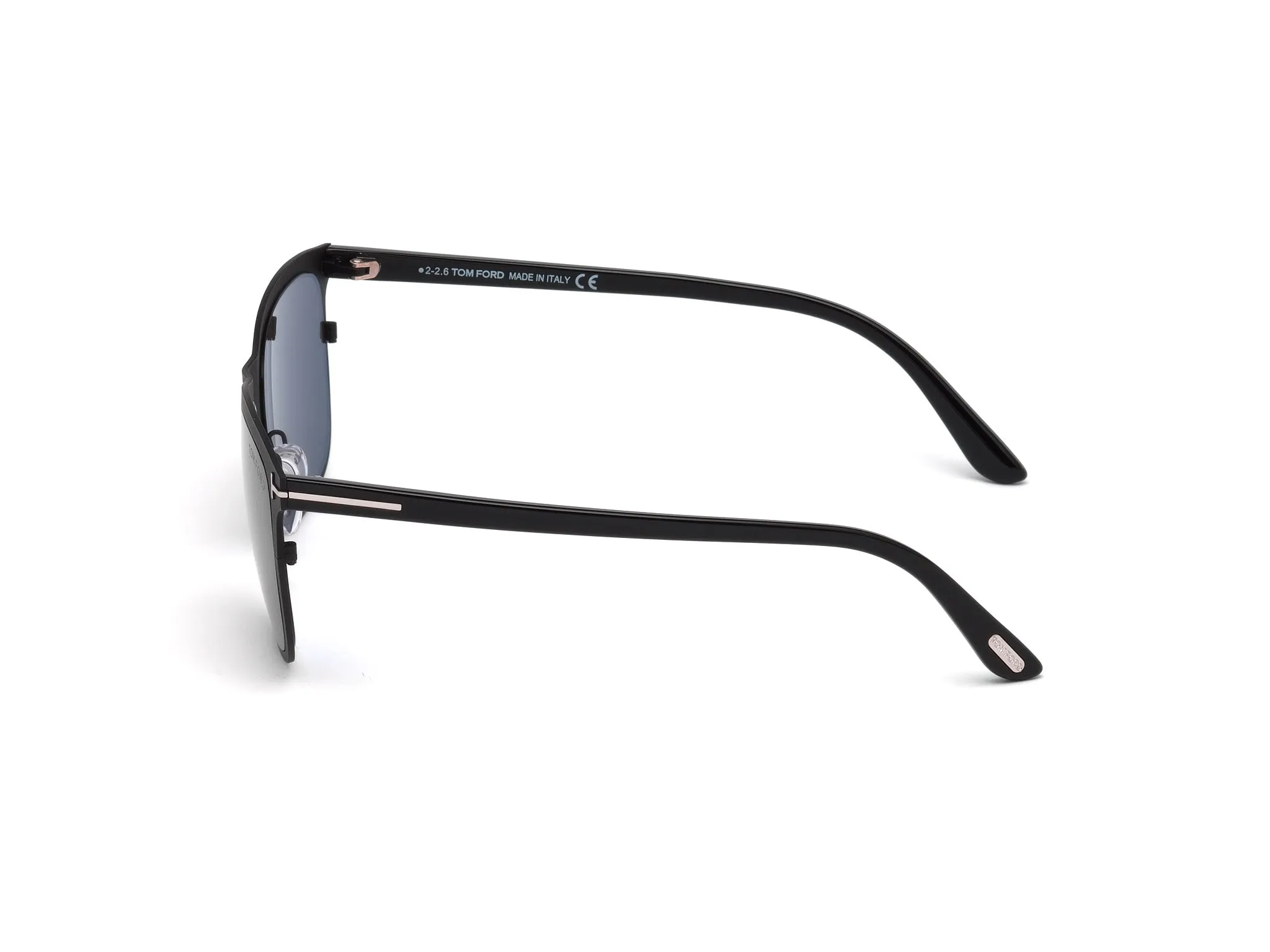 TOM FORD FT0526 ALASDHAIR 02A Occhiali da sole Metallo Nero Fumo Geometrica Normale - immagine 4