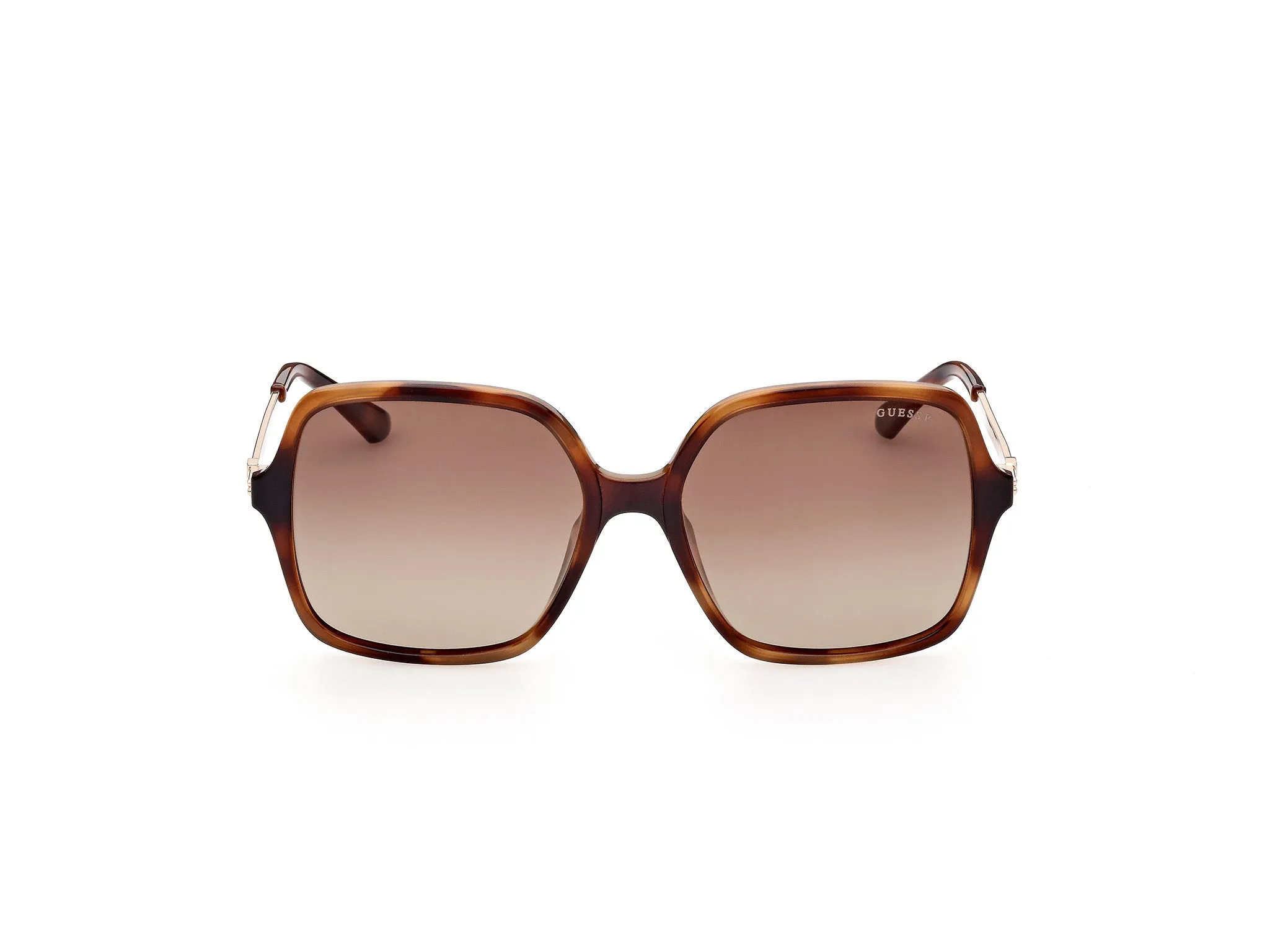 Guess GU7845 53H Occhiali da sole Iniettato Havana Marrone Squadrata Polarizzata - immagine 2