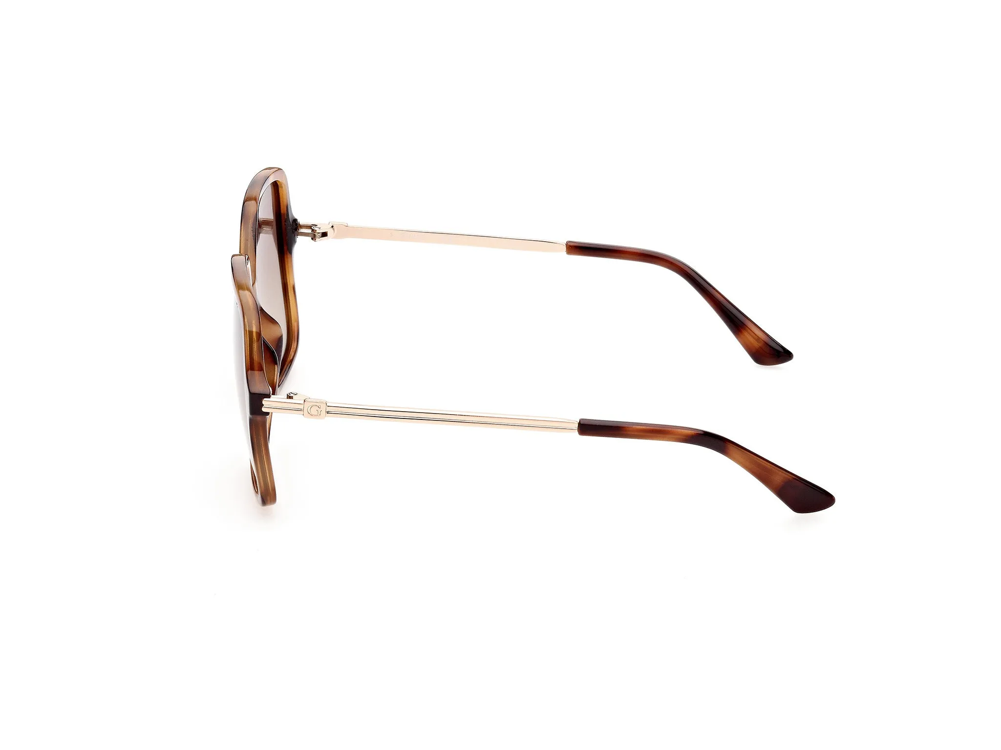 Guess GU7845 53H Occhiali da sole Iniettato Havana Marrone Squadrata Polarizzata - immagine 3