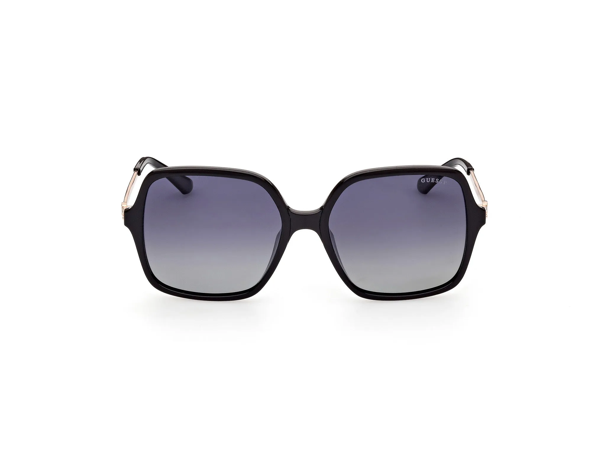Guess GU7845 01D Occhiali da sole Iniettato Nero Fumo Squadrata Polarizzata - immagine 2