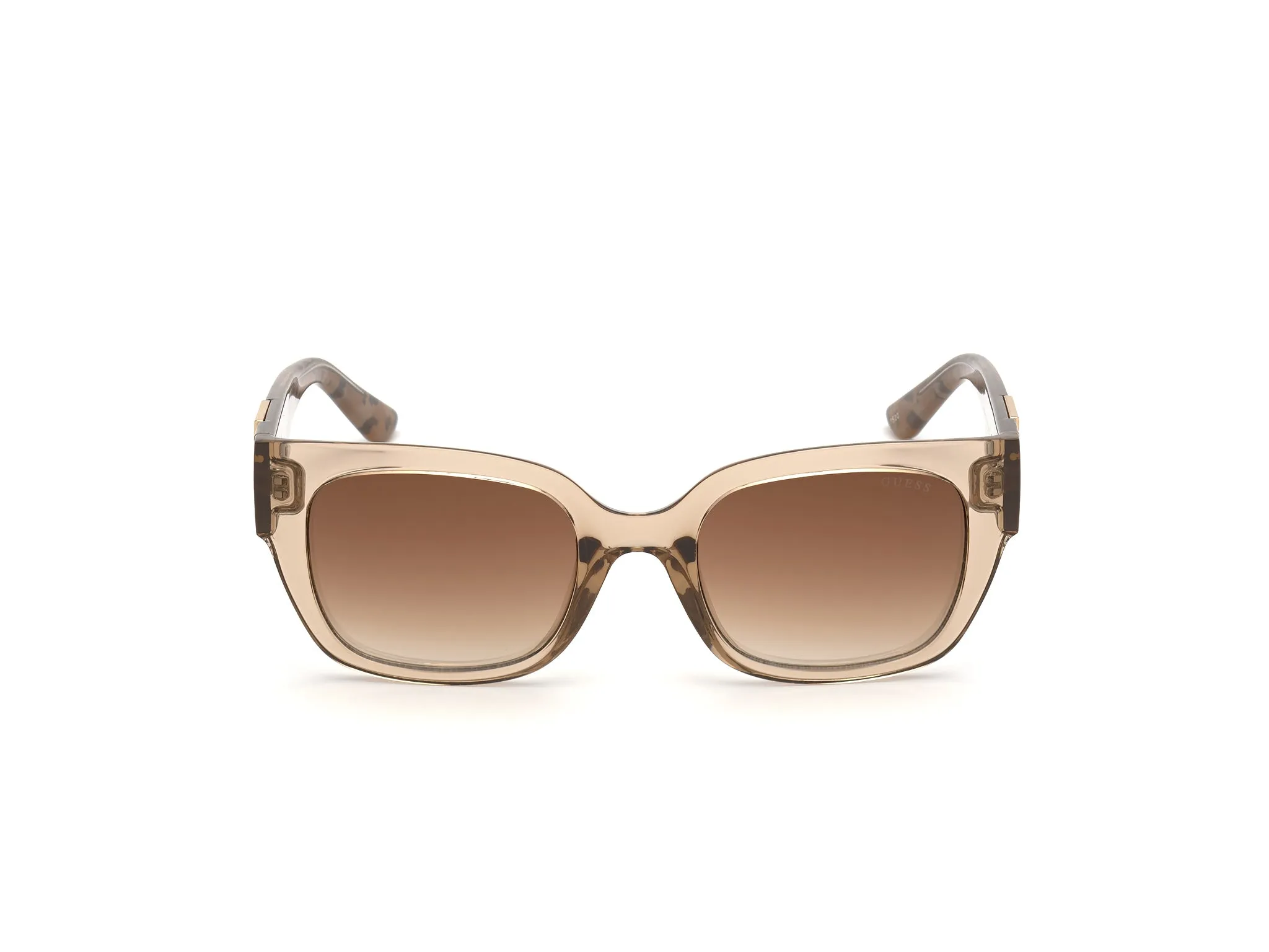 Guess GU7742 57G Occhiali da sole Iniettato Beige Marrone Squadrata Normale Sfumato - immagine 2