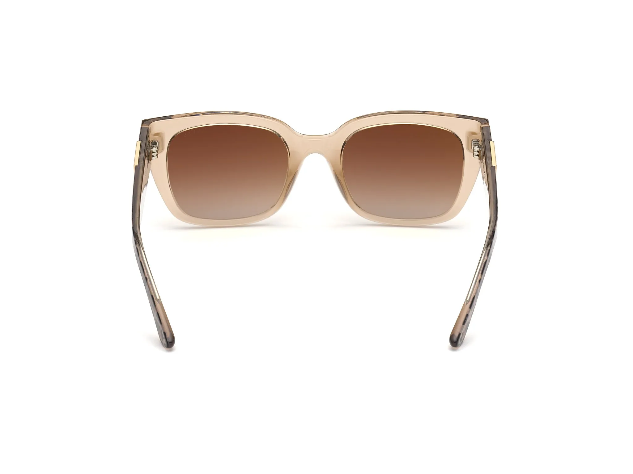 Guess GU7742 57G Occhiali da sole Iniettato Beige Marrone Squadrata Normale Sfumato - immagine 4