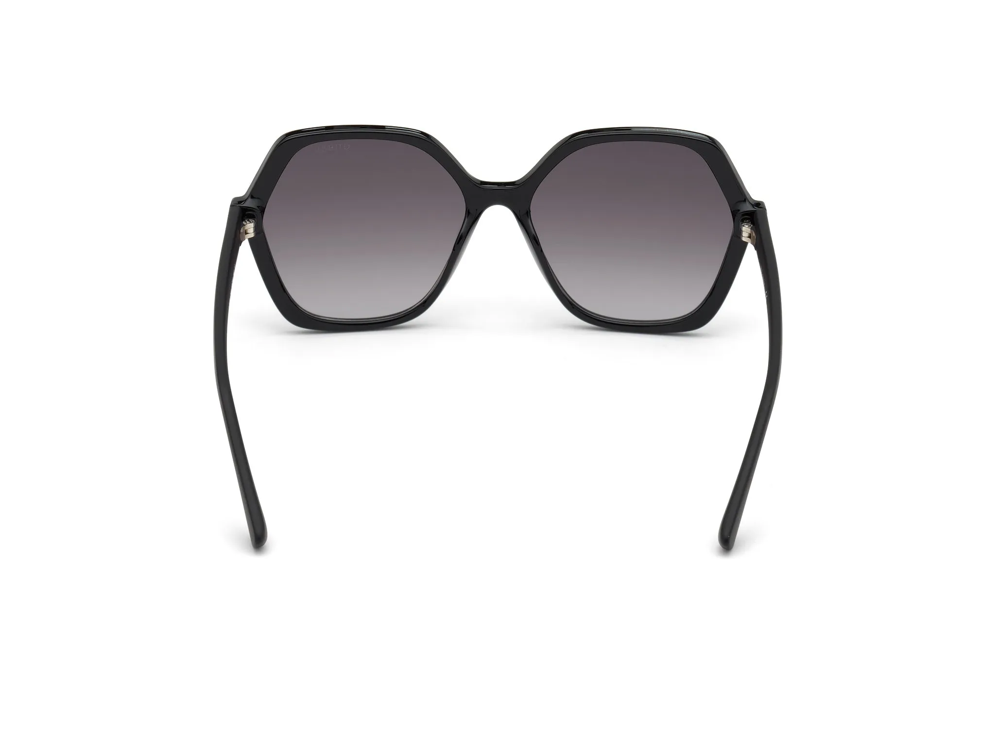 Guess GU7698 01B Occhiali da sole Iniettato Nero Fumo Geometrica Normale Sfumato - immagine 4