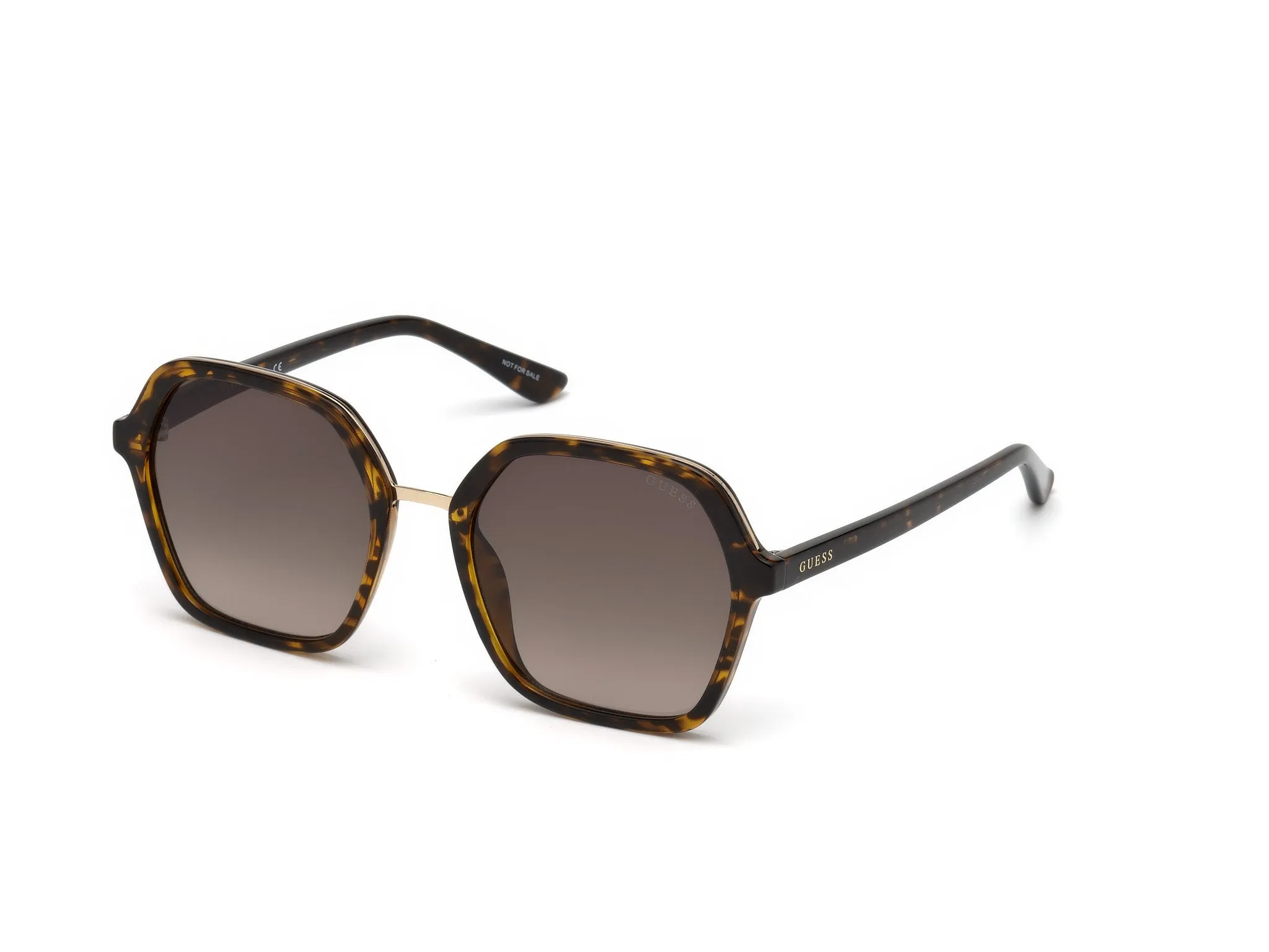 Guess GU7557 52F Occhiali da sole Iniettato Geometrica Normale Sfumato - immagine 1