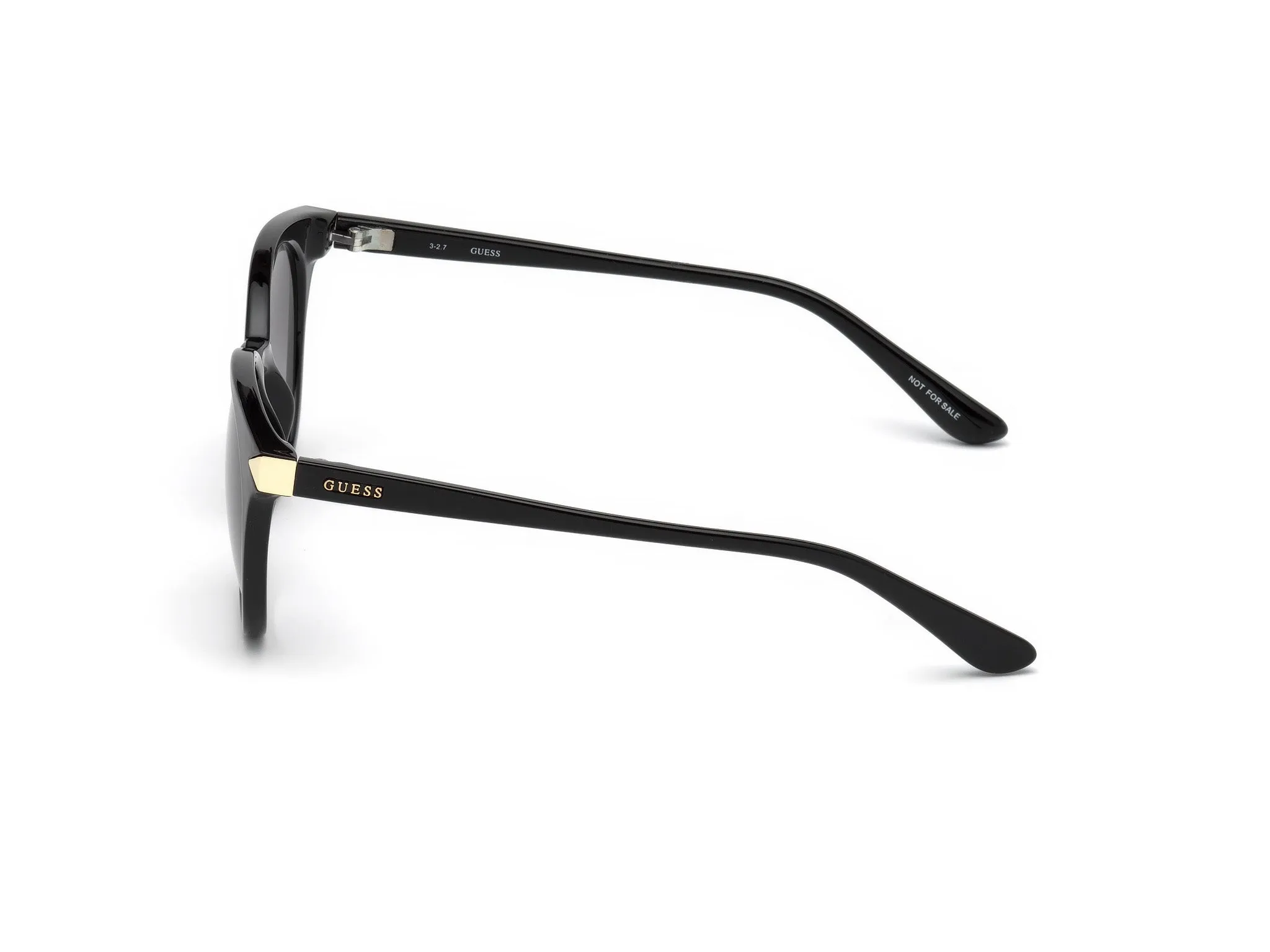 Guess GU7550 01B Occhiali da sole Iniettato Nero Fumo Rotonda Normale - immagine 4