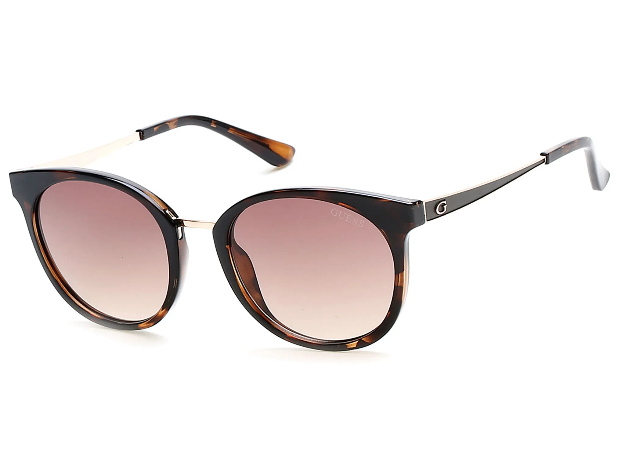 Guess GU7459 52F Occhiali da sole Iniettato Rotonda Normale Sfumato - immagine 3