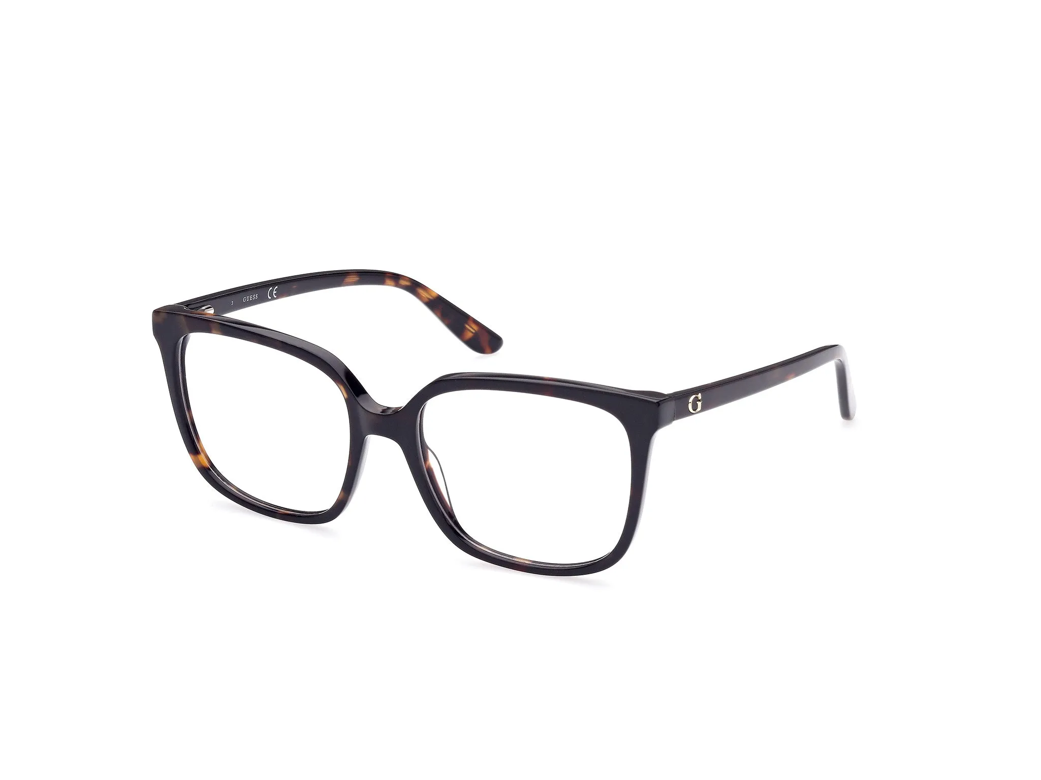 Guess GU2871 52 Montature da vista Acetato Havana Squadrata Normale - immagine 1