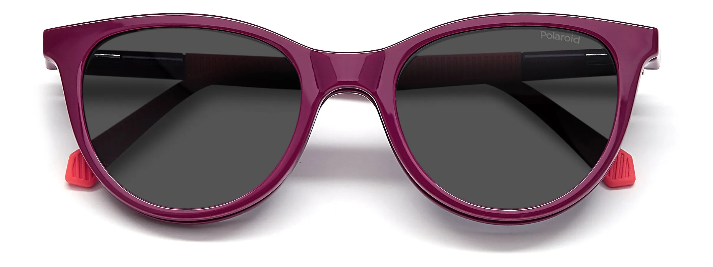 Polaroid Junior Polaroid PLD 8051/CS B3V/M9 Occhiali da sole bambino Plastica Viola Grigio scuro Cat Eye - immagine 3