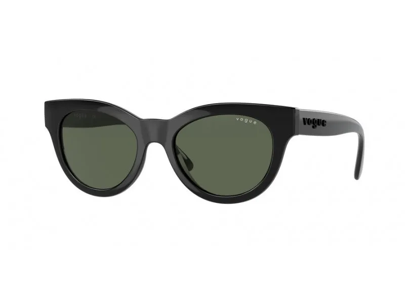 VOGUE EYEWEAR VO5429S W44/71 Occhiali da sole Plastica Nero Verde Rotonda Normale - immagine 1