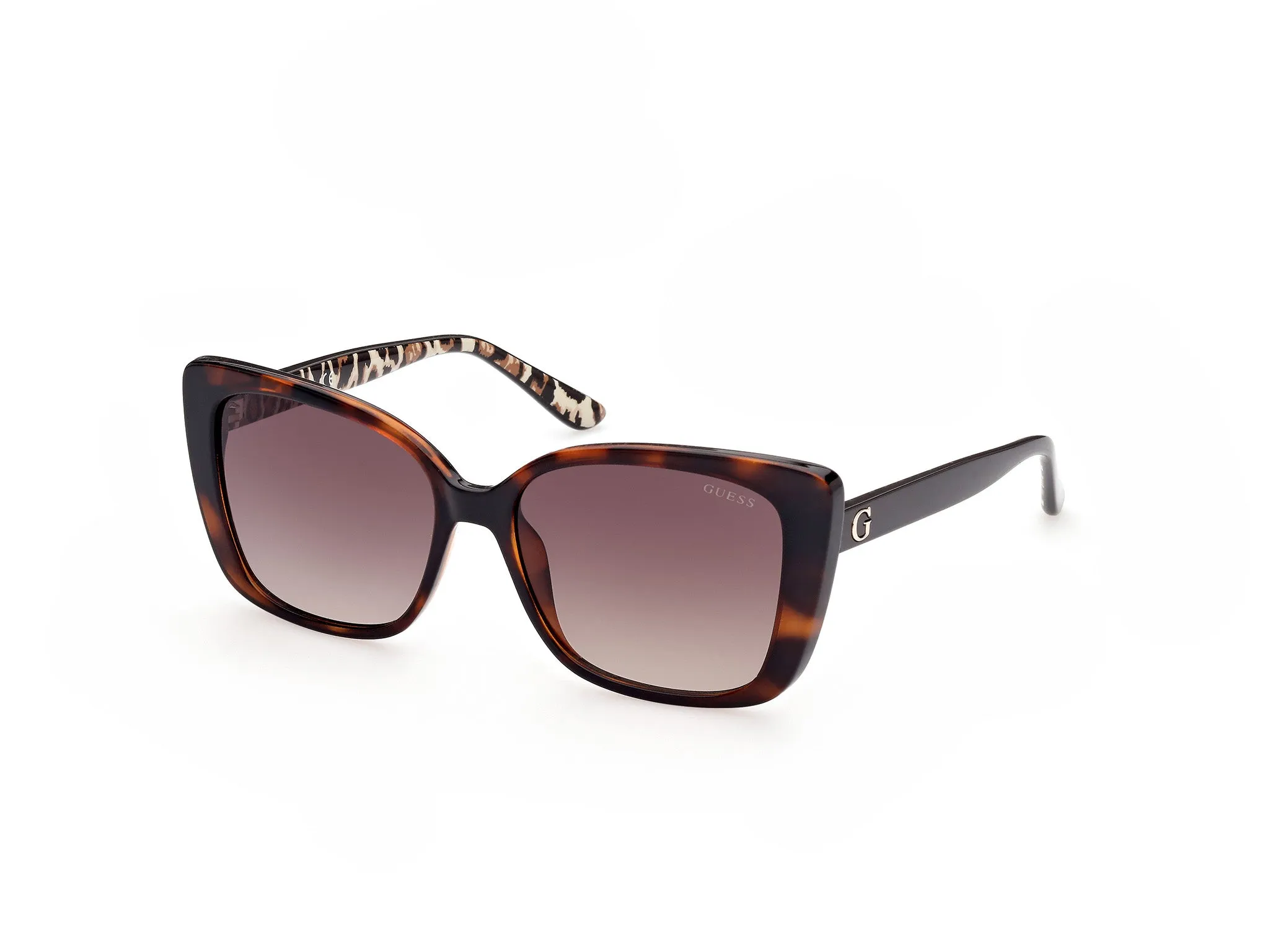 Guess GU7829 52F Occhiali da sole Iniettato Squadrata Normale Sfumato - immagine 1