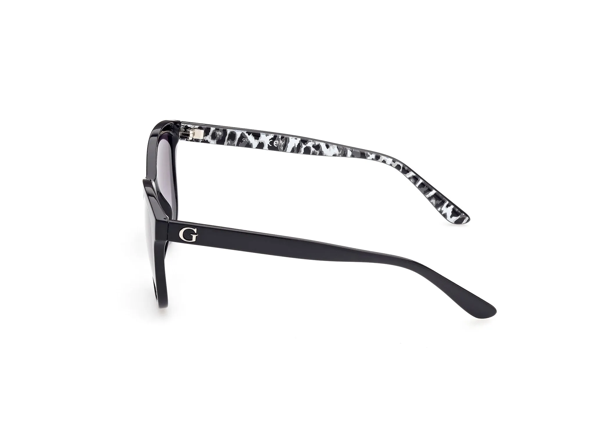 Guess GU7828 01B Occhiali da sole Iniettato Nero Fumo Squadrata Normale Sfumato - immagine 4