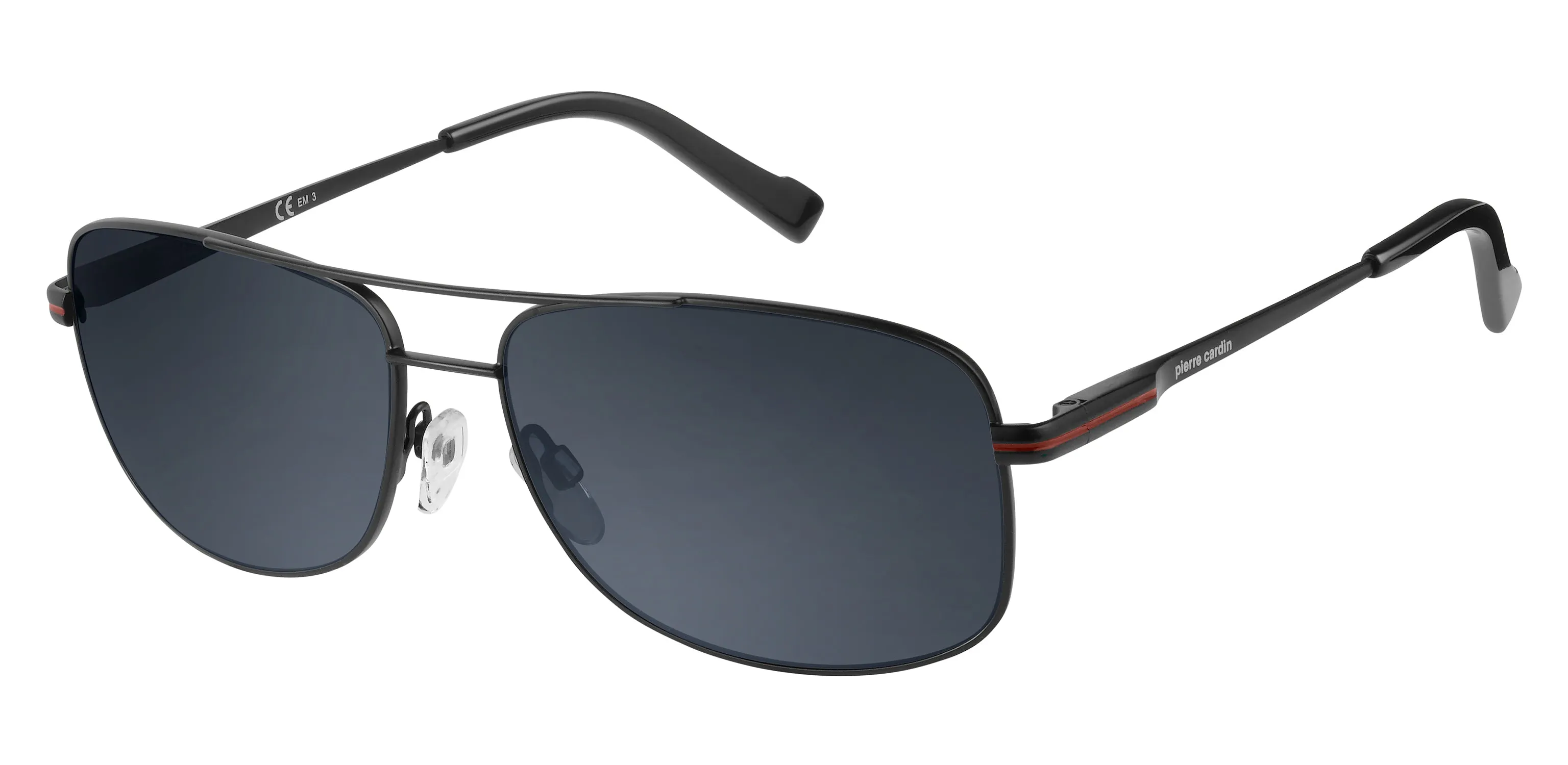 Pierre Cardin P.C. 6839/S 003/IR Occhiali da sole Metallo Nero Grigio Squadrata Normale - immagine 1