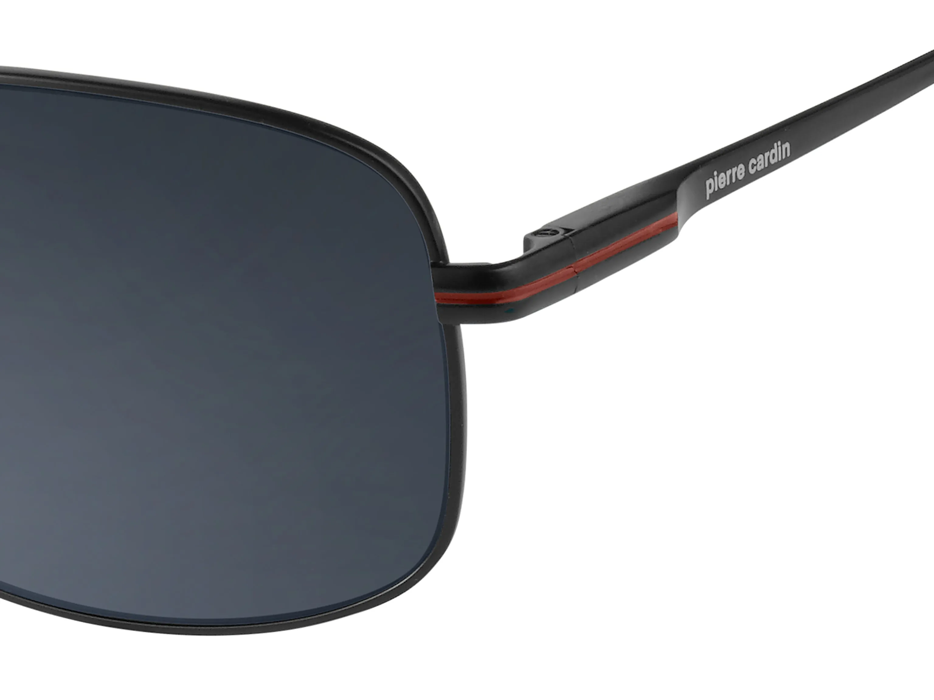 Pierre Cardin P.C. 6839/S 003/IR Occhiali da sole Metallo Nero Grigio Squadrata Normale - immagine 3