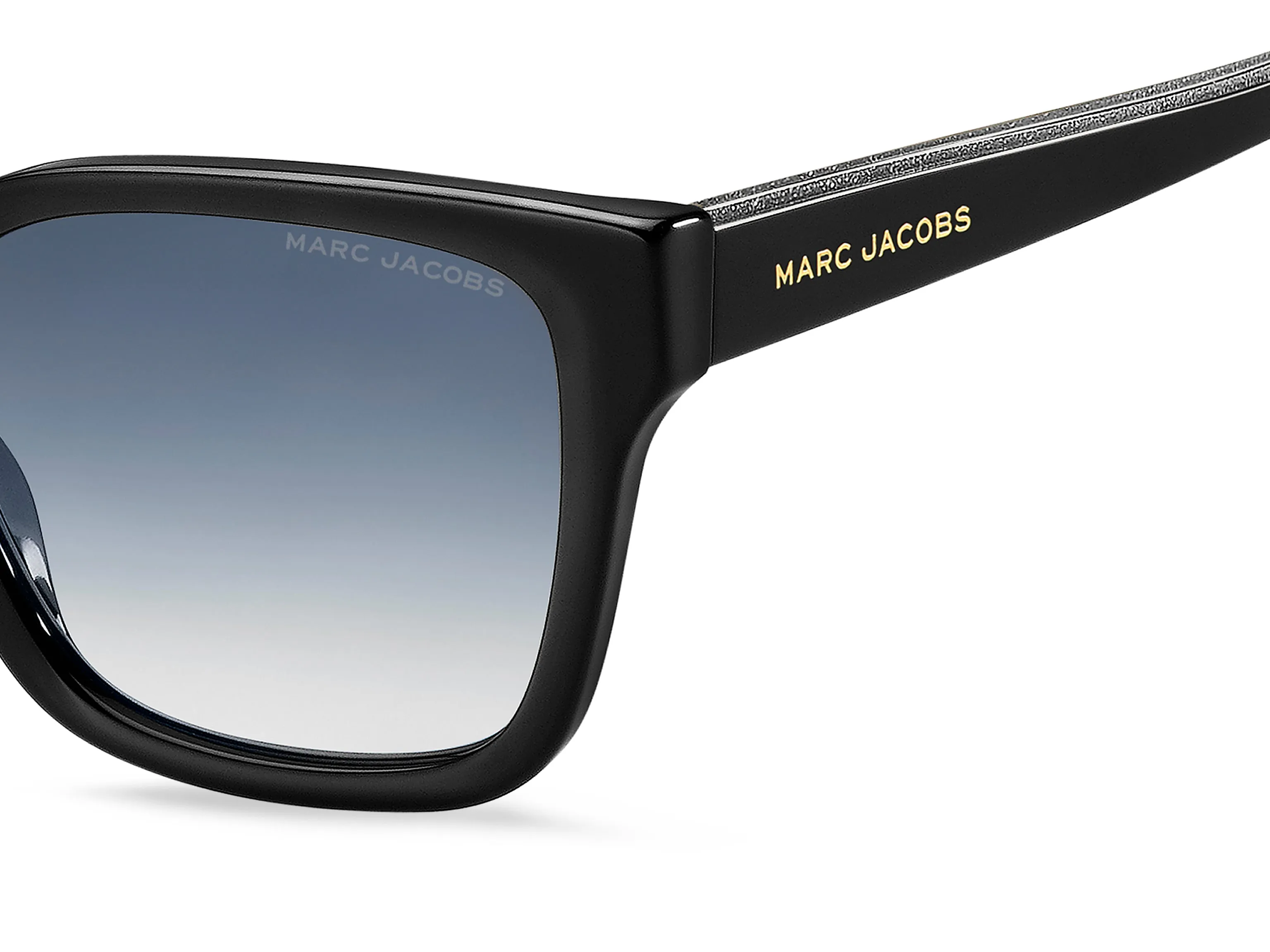 Marc Jacobs MARC 458/S 807/9O Occhiali da sole Acetato Nero Grigio Squadrata Normale Sfumato - immagine 3