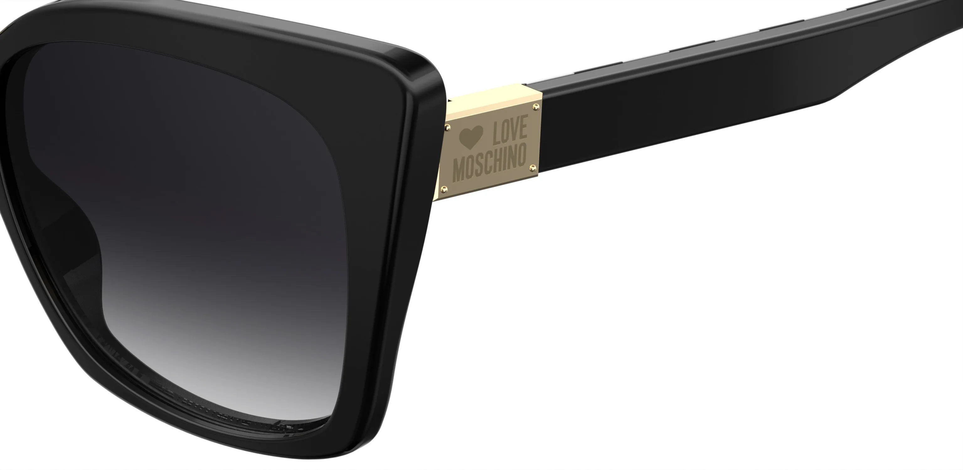 Moschino MOL000/S 807/9O Occhiali da sole Plastica Nero Squadrata - immagine 3