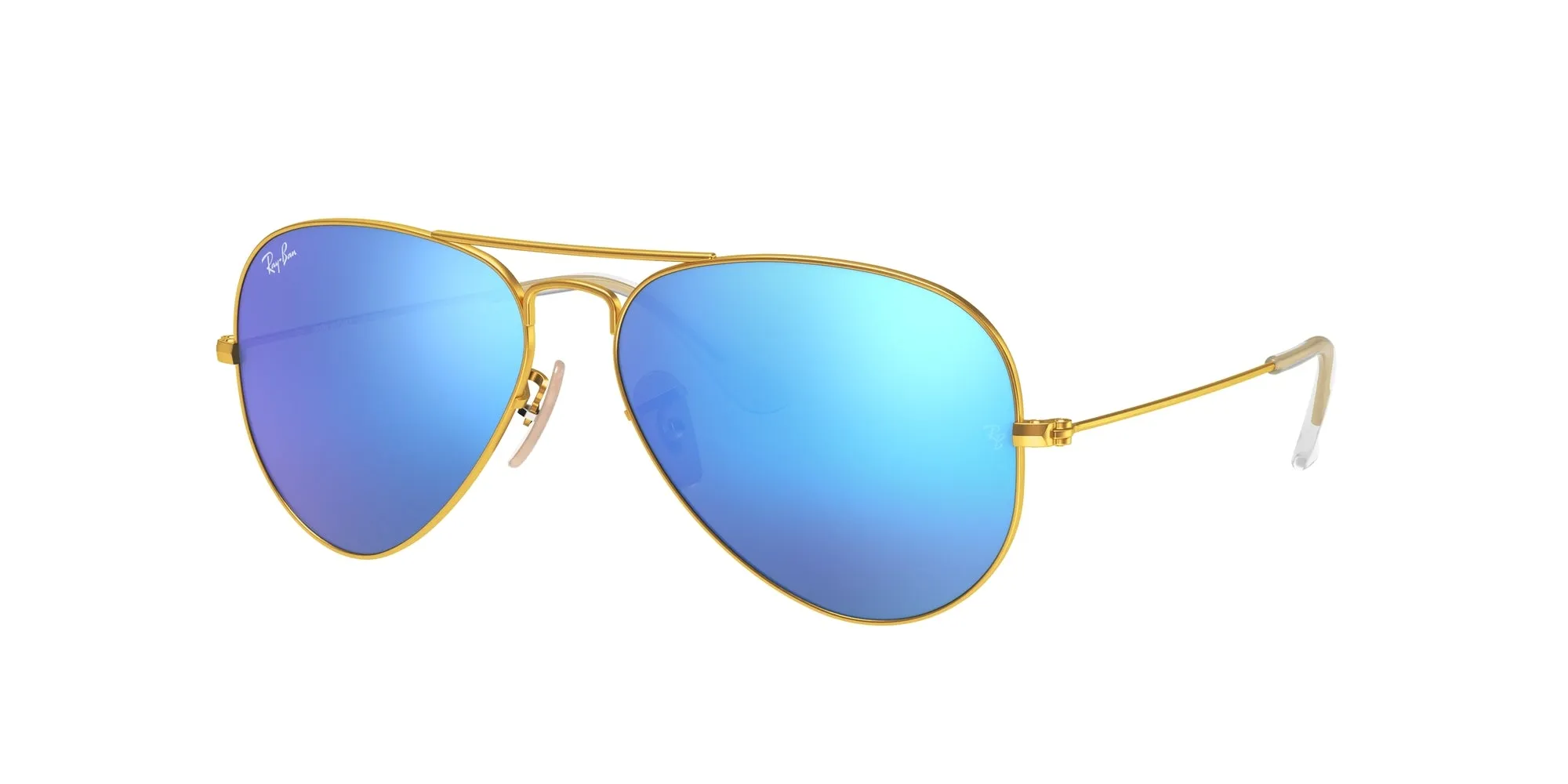 Ray - Ban RB3025 AVIATOR 112/17 Occhiali da sole Metallo Oro Blu Pilot Normale - immagine 1