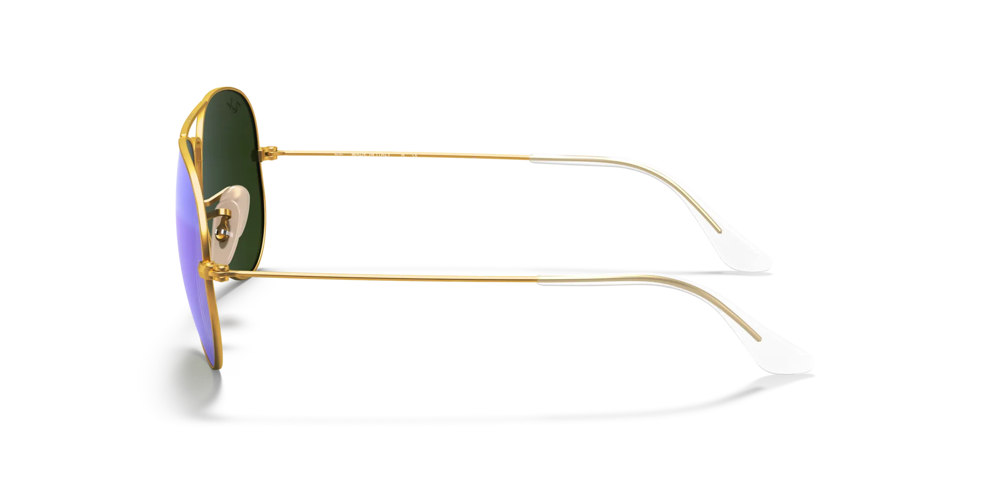 Ray - Ban RB3025 AVIATOR 112/17 Occhiali da sole Metallo Oro Blu Pilot Normale - immagine 4