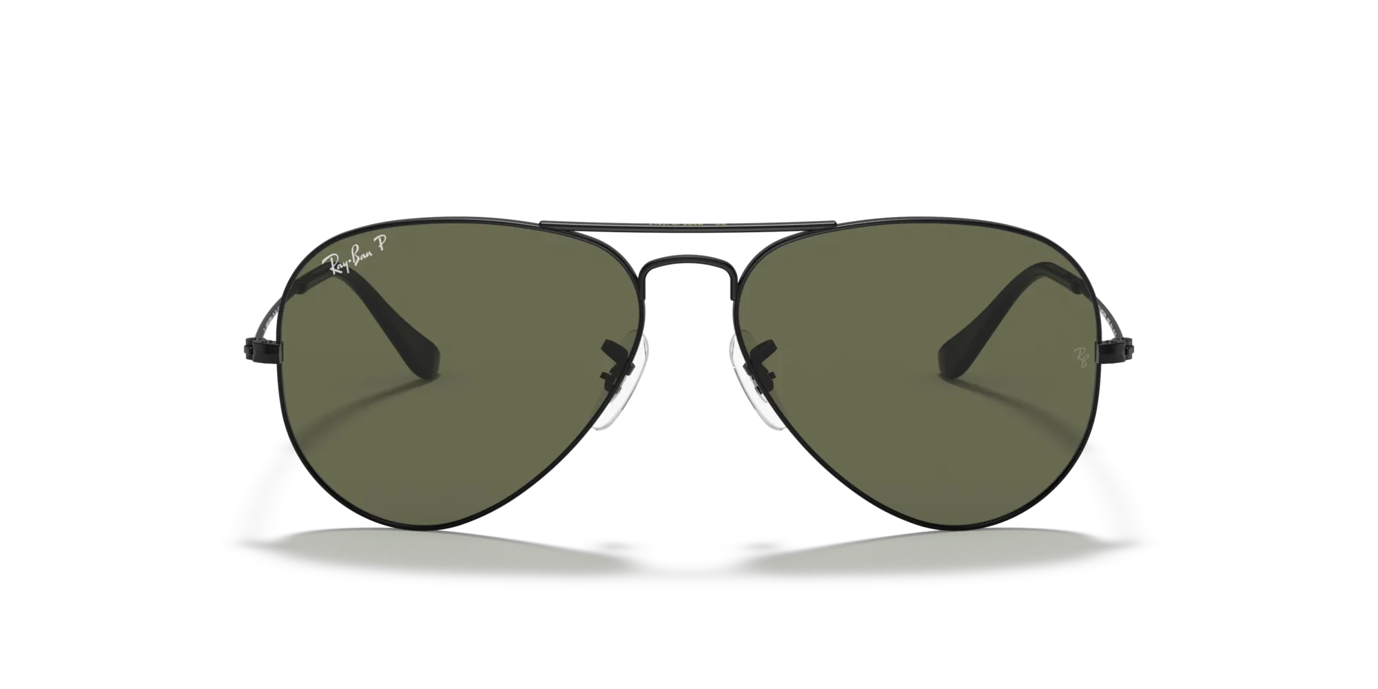 Ray - Ban RB3025 AVIATOR 002/58 Occhiali da sole Metallo Nero Verde G15 Pilot Polarizzata - immagine 3