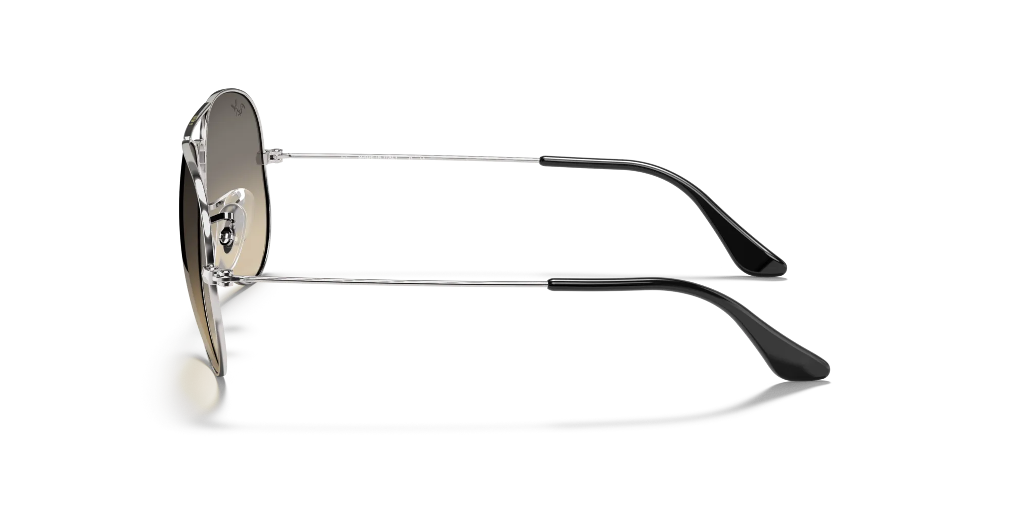 Ray - Ban RB3025 AVIATOR 003/32 Occhiali da sole Metallo Argento Grigio Pilot Normale Sfumato - immagine 4
