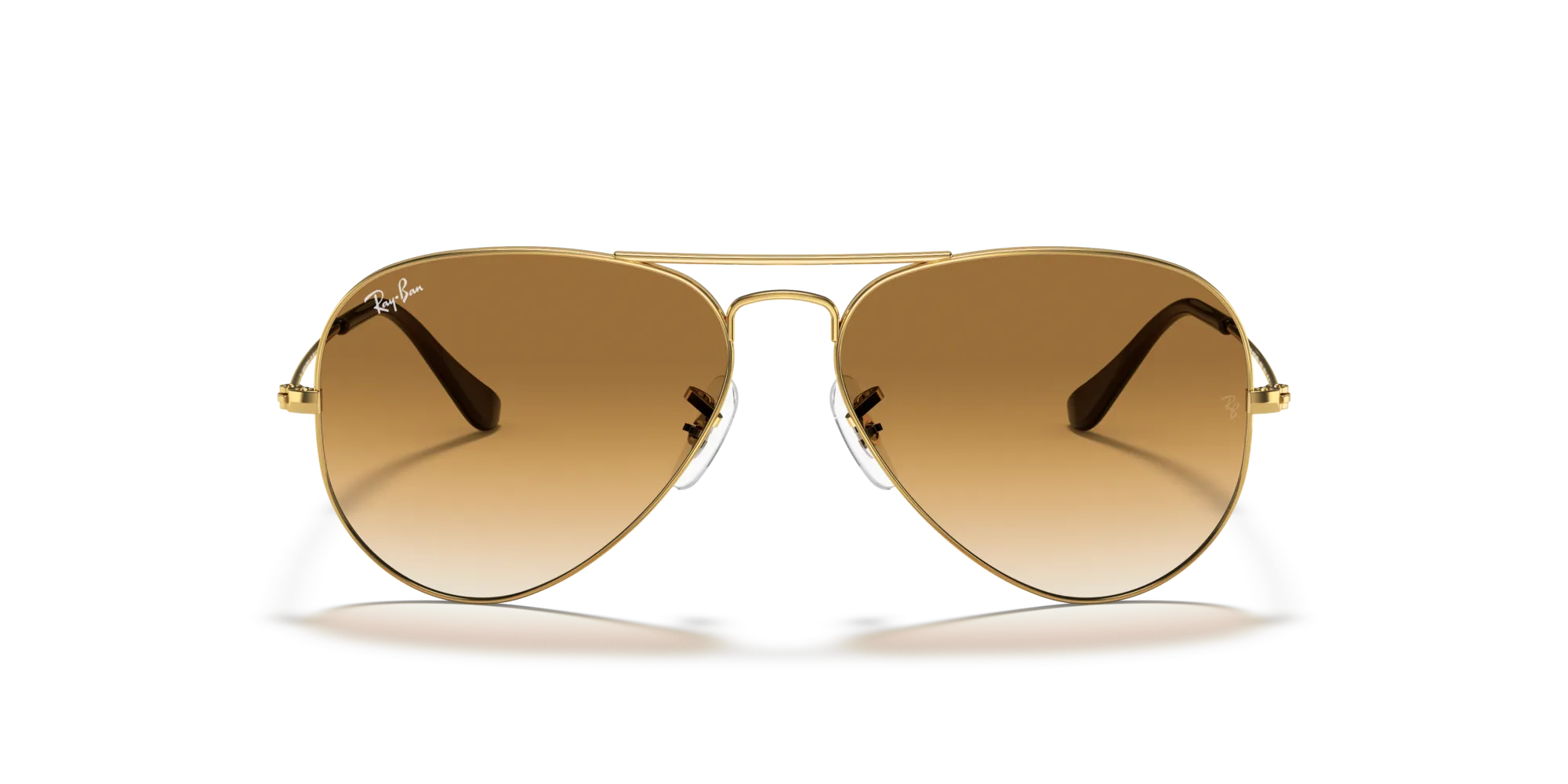 Ray - Ban RB3025 AVIATOR 001/51 Occhiali da sole Metallo Oro Marrone Pilot Normale - immagine 3
