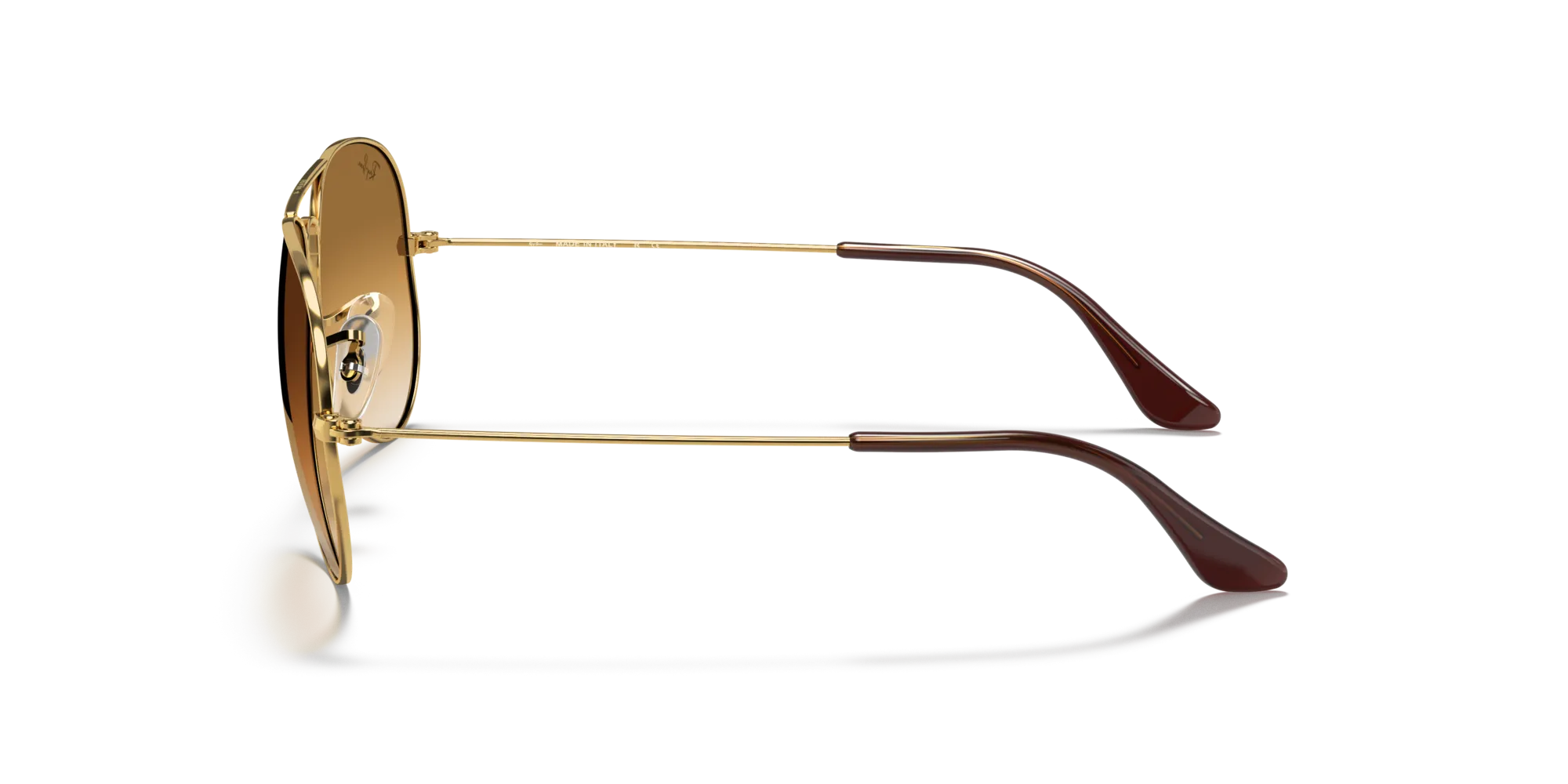 Ray - Ban RB3025 AVIATOR 001/51 Occhiali da sole Metallo Oro Marrone Pilot Normale - immagine 4
