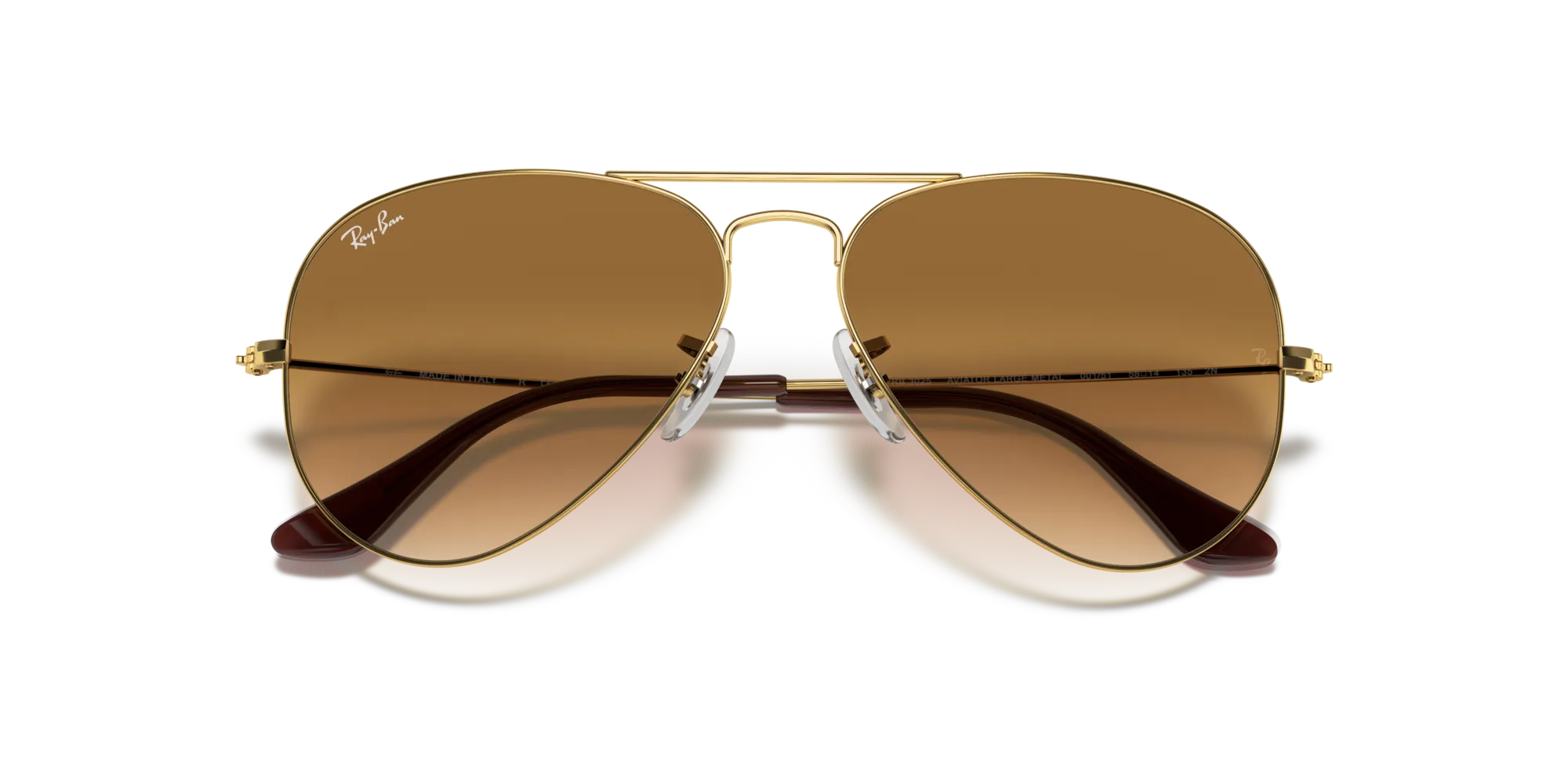 Ray - Ban RB3025 AVIATOR 001/51 Occhiali da sole Metallo Oro Marrone Pilot Normale - immagine 2